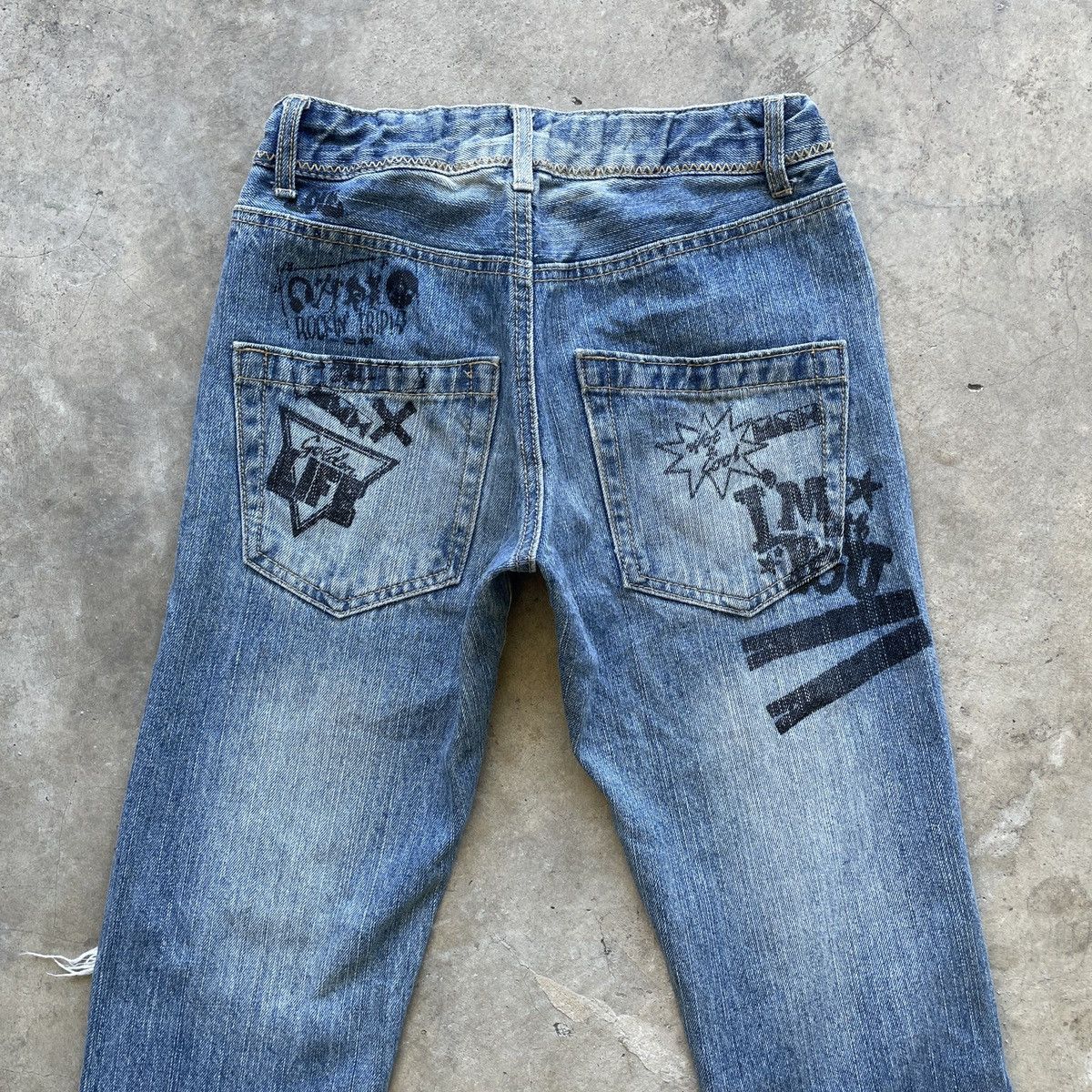 Japanese Brand Vintage PLT Jeans “Believe Me Come Together” Denim Pants Size US 29 - 10 Thumbnail