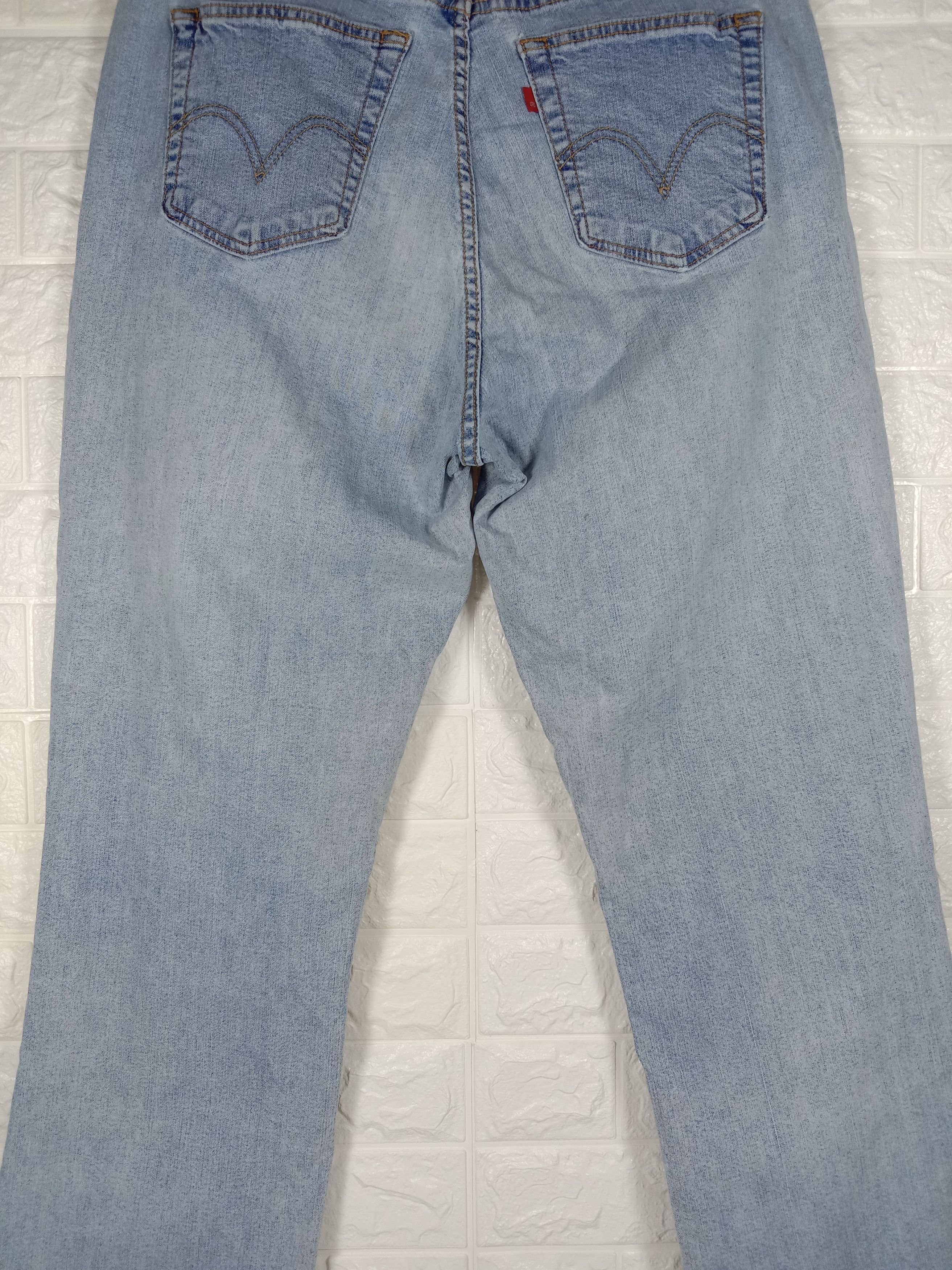 Levi's Vintage Levi's 550 Flare Jeans Light Wash Denim Size 34" / US 12 / IT 48 - 7 Thumbnail
