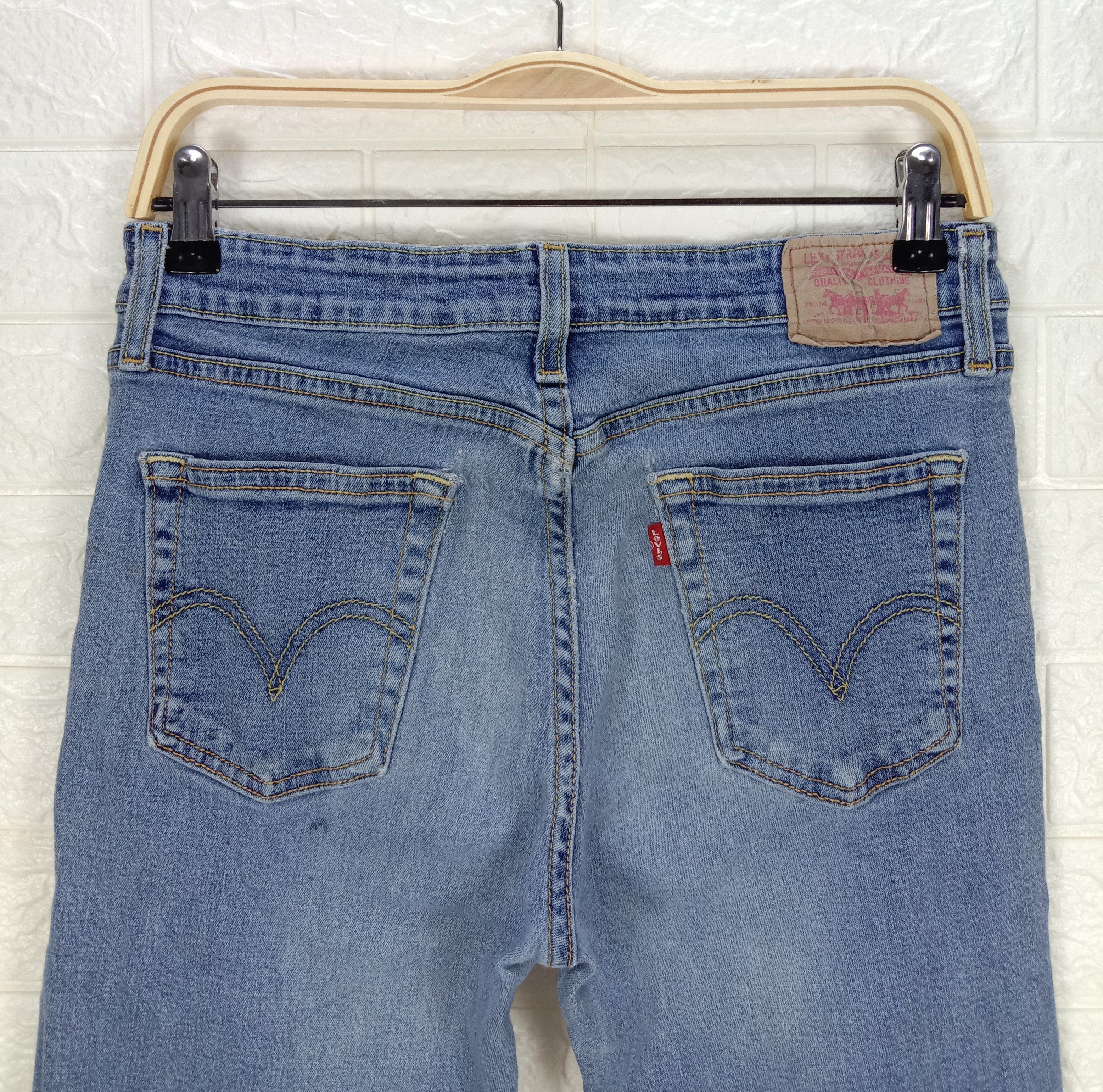 Levi's Vintage Levi's 519 Flare Jeans Blue Wash Denim Size 28" / US 6 / IT 42 - 6 Thumbnail