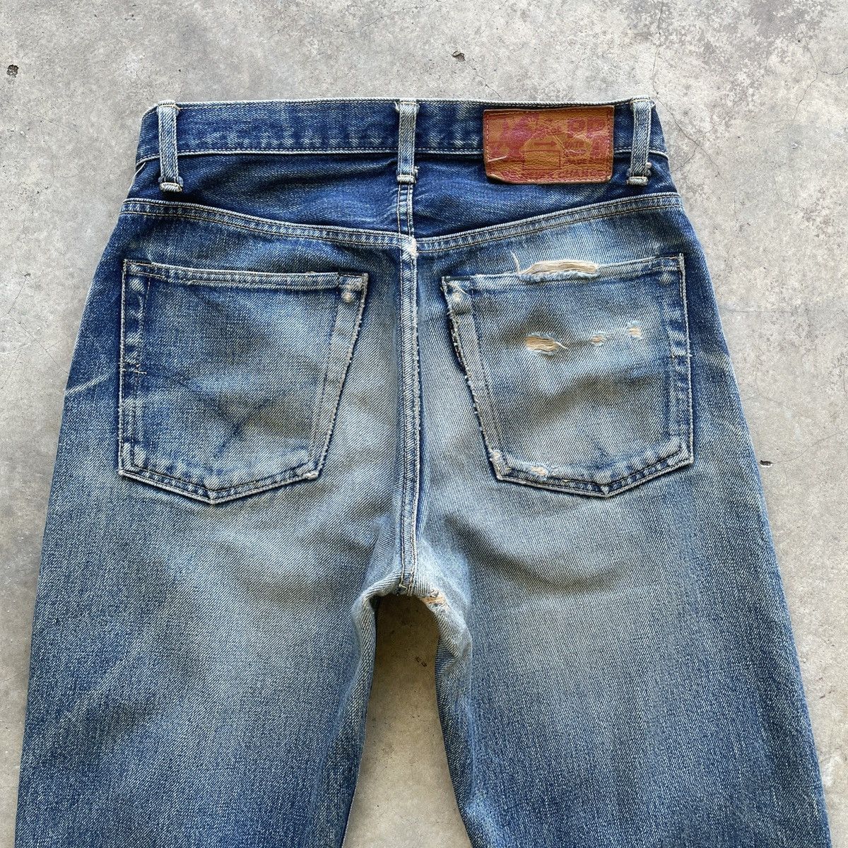 Blue Blue Japan Vtg Iron HR Market X Blue Blue Japan Faded Selvedge Jeans Size US 29 - 11 Thumbnail