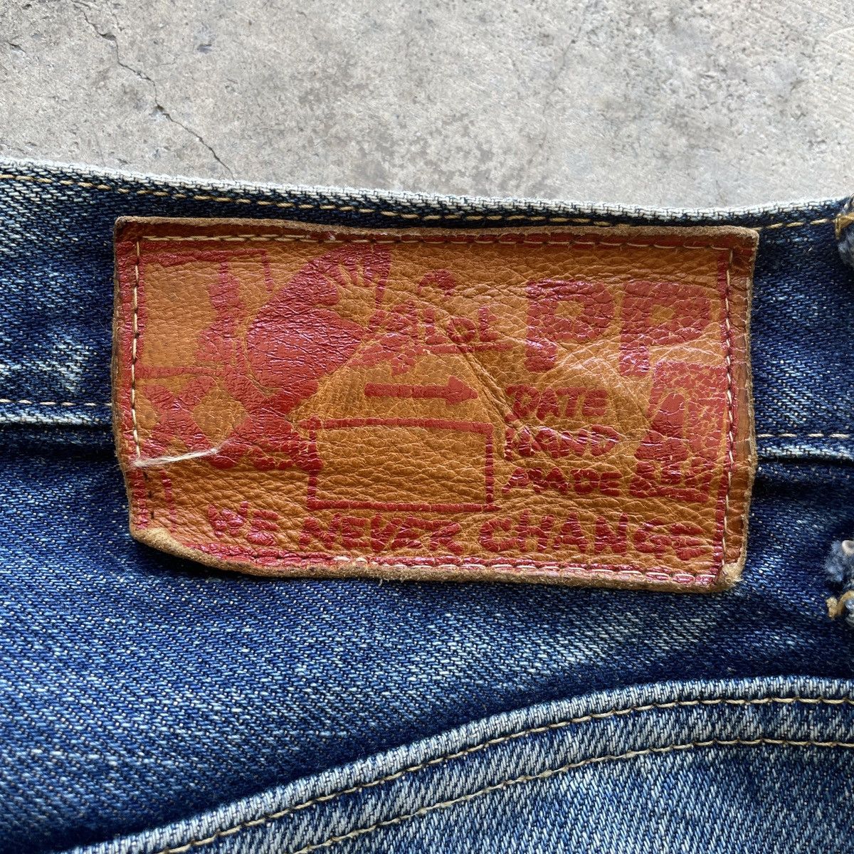Blue Blue Japan Vtg Iron HR Market X Blue Blue Japan Faded Selvedge Jeans Size US 29 - 12 Thumbnail