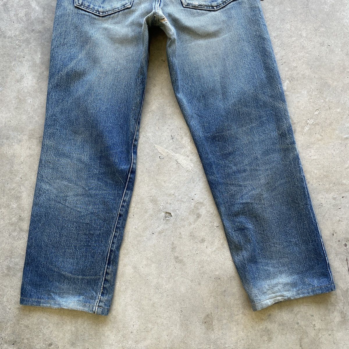 Blue Blue Japan Vtg Iron HR Market X Blue Blue Japan Faded Selvedge Jeans Size US 29 - 13 Thumbnail