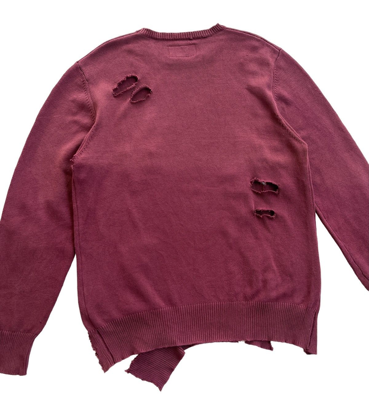 Neighborhood Crazy Distressed Faded Knit Sweater Size US XL / EU 56 / 4 - 5 Thumbnail