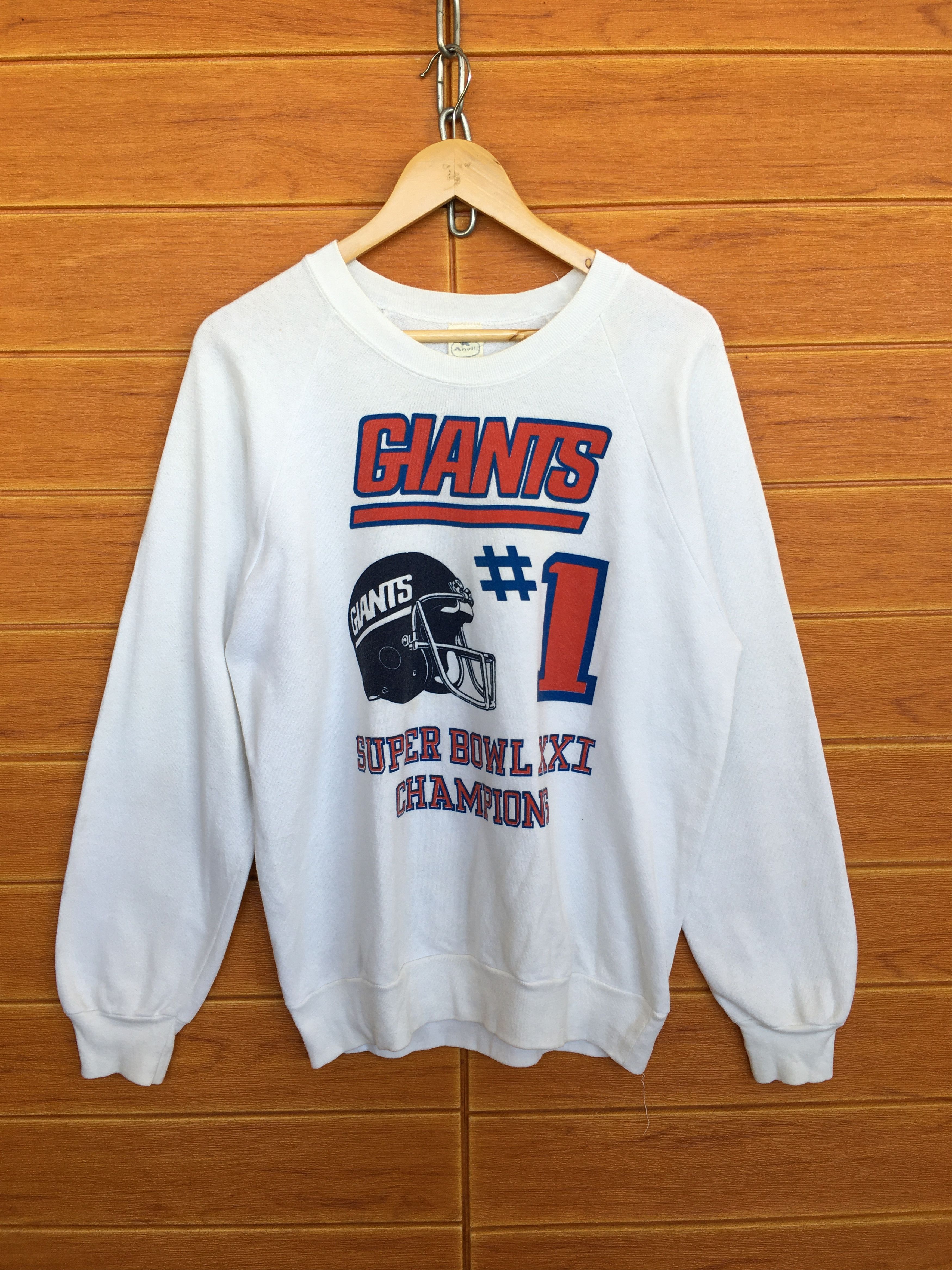 NFL Vintage 80s NFL New York Giants Sweatshirt Size US M / EU 48-50 / 2 - 2 Thumbnail