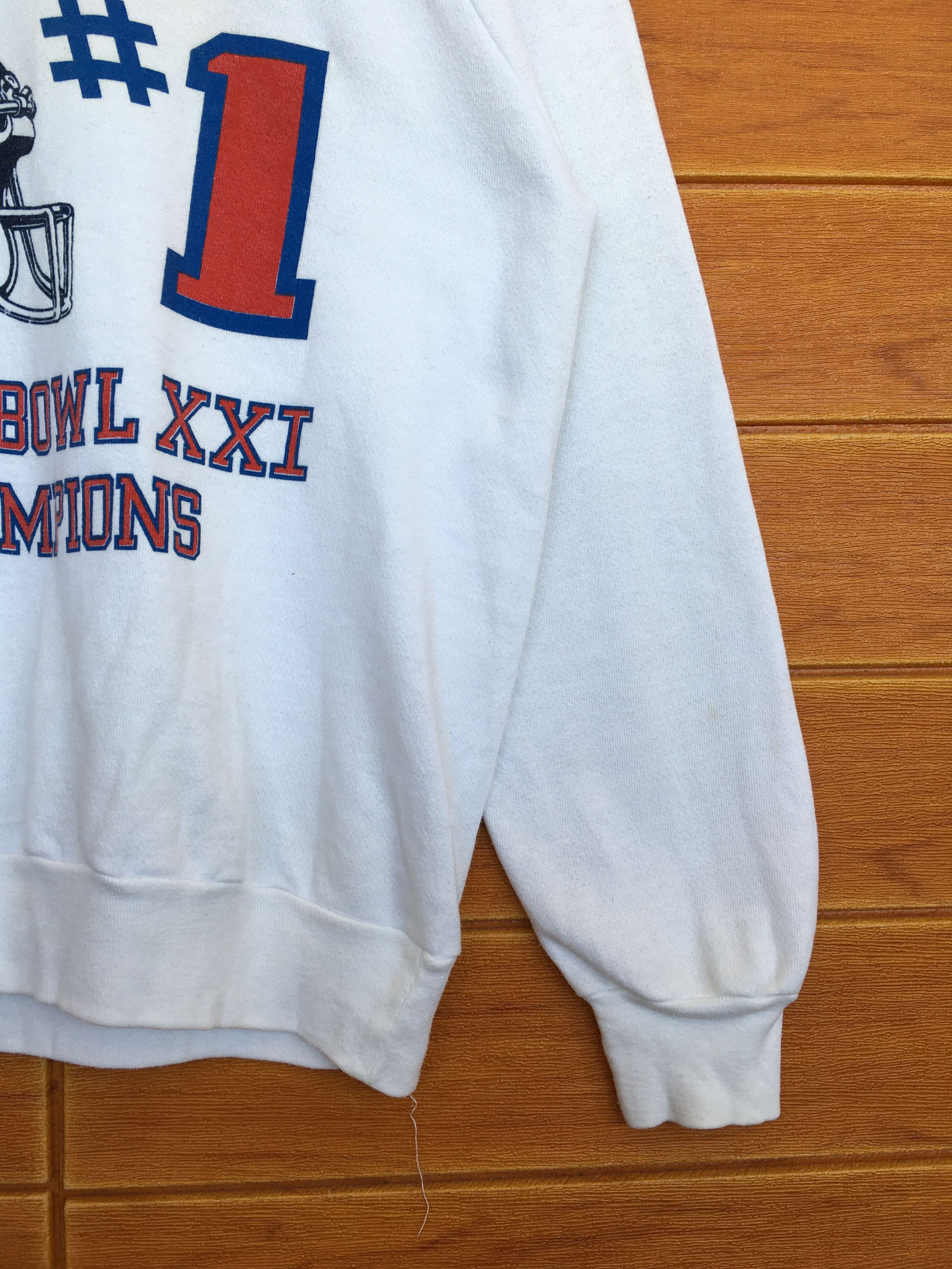 NFL Vintage 80s NFL New York Giants Sweatshirt Size US M / EU 48-50 / 2 - 7 Thumbnail