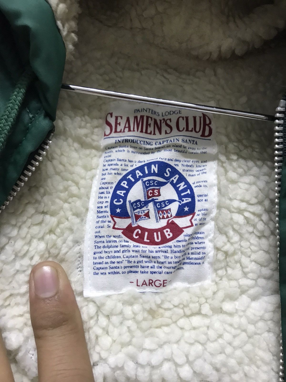 Vintage Rare❗️Captain Santa Seamen's Club Sherpa Winter Jackets Size US XXL / EU 58 / 5 - 11 Thumbnail