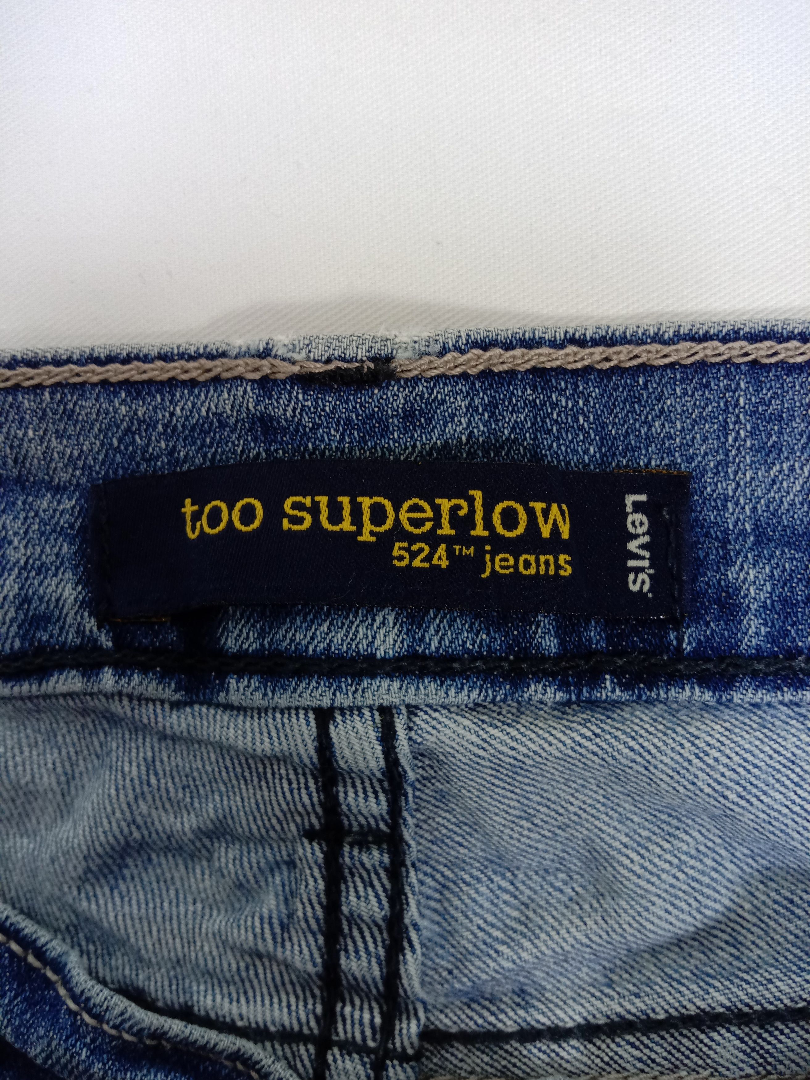 Levi's Vintage Levi's 524 Flare Jeans Faded Blue Ripped Denim Size 28" / US 6 / IT 42 - 17 Thumbnail