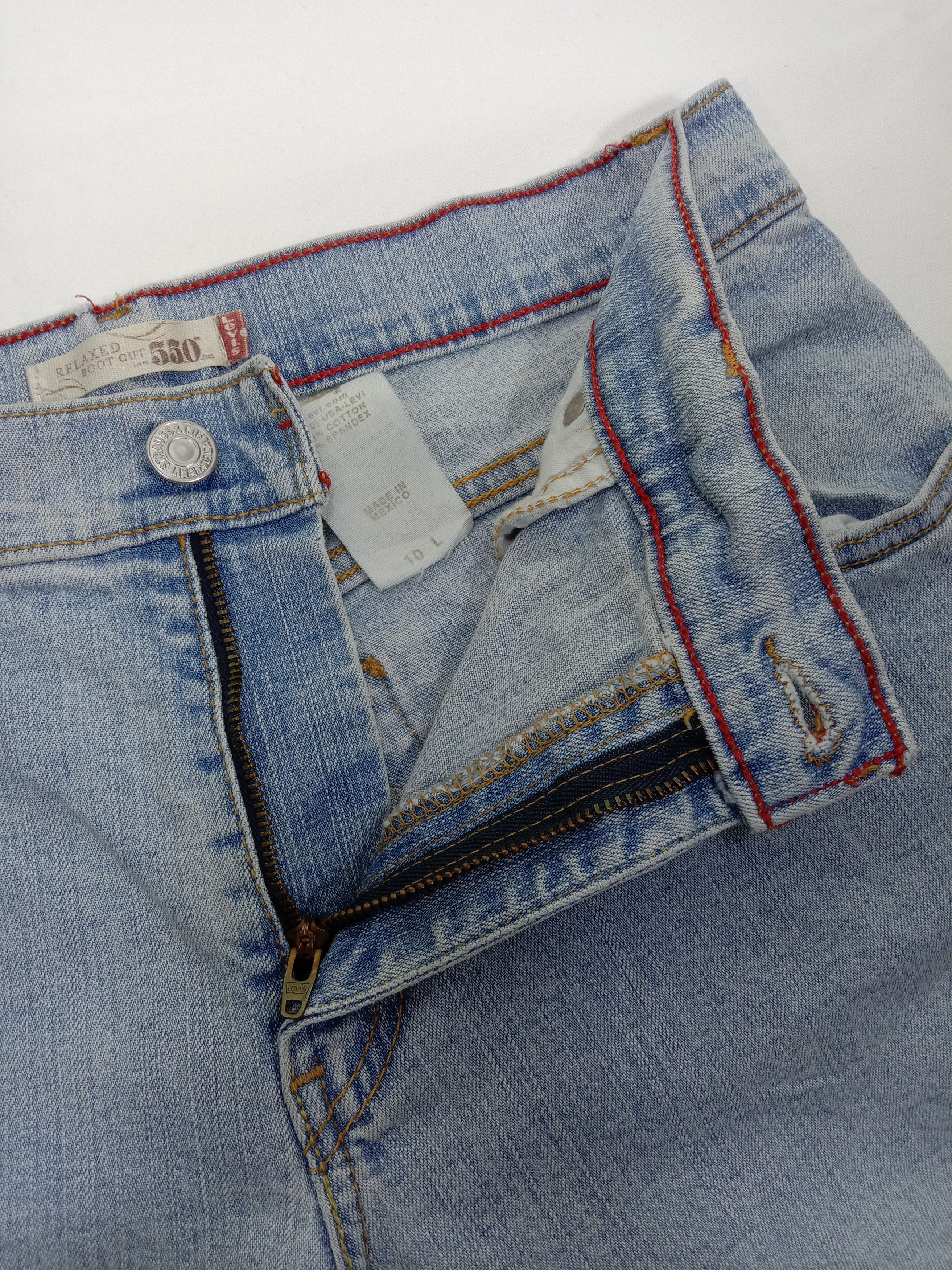 Levi's Vintage Levi's 550 Flare Jeans Light Wash Denim Size 29" - 9 Thumbnail