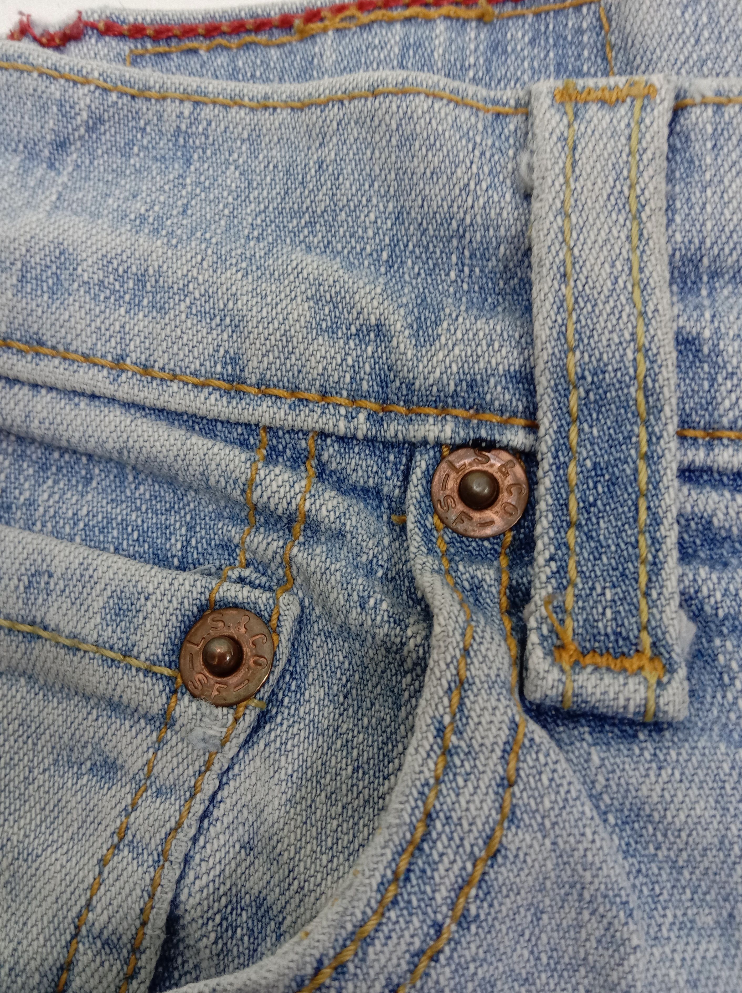Levi's Vintage Levi's 550 Flare Jeans Light Wash Denim Size 29" - 11 Thumbnail