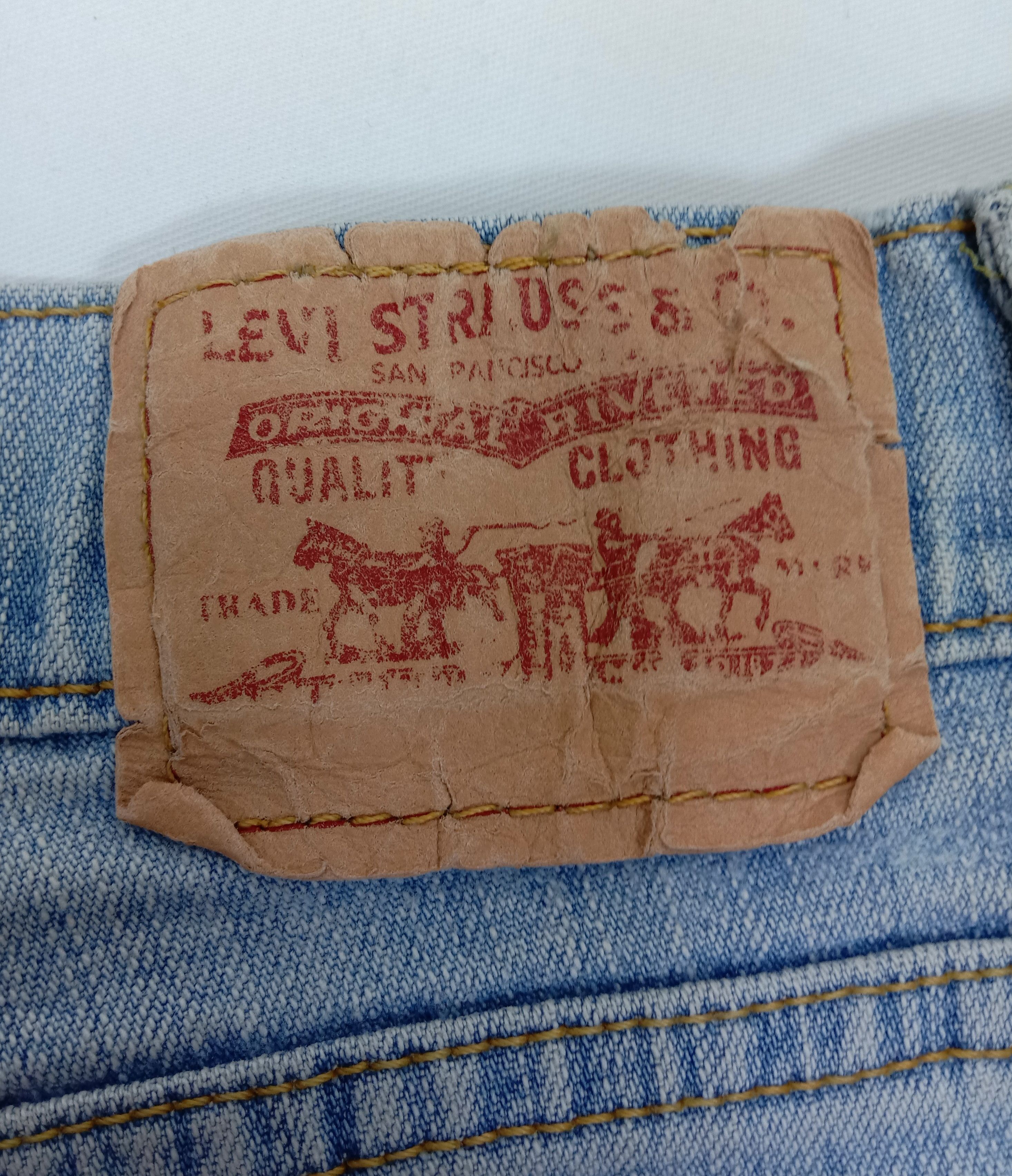 Levi's Vintage Levi's 550 Flare Jeans Light Wash Denim Size 29" - 15 Thumbnail