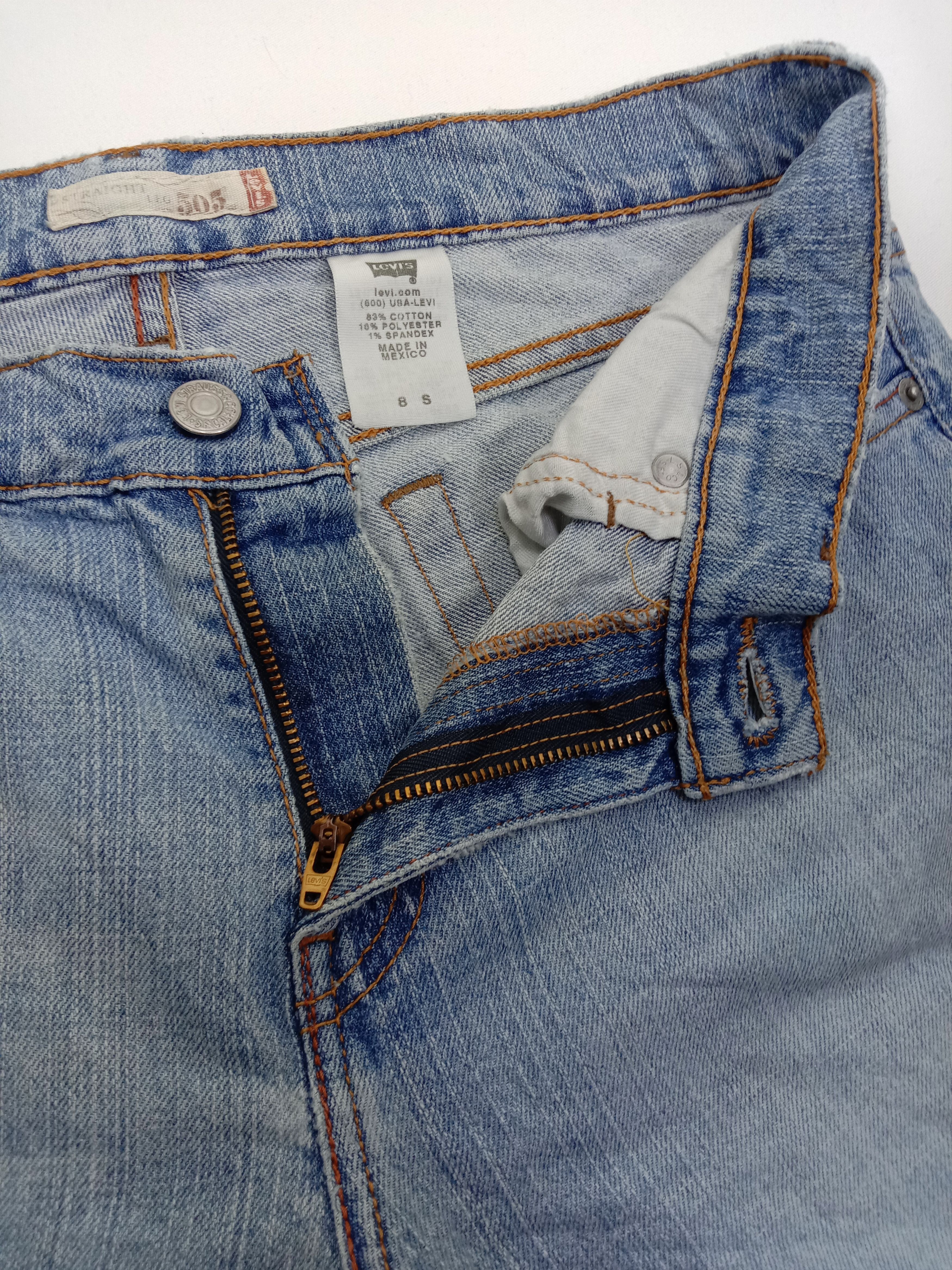 Levi's Vintage Levi's 505 Light Wash Jeans Straight Leg Denim Size 31" - 9 Thumbnail