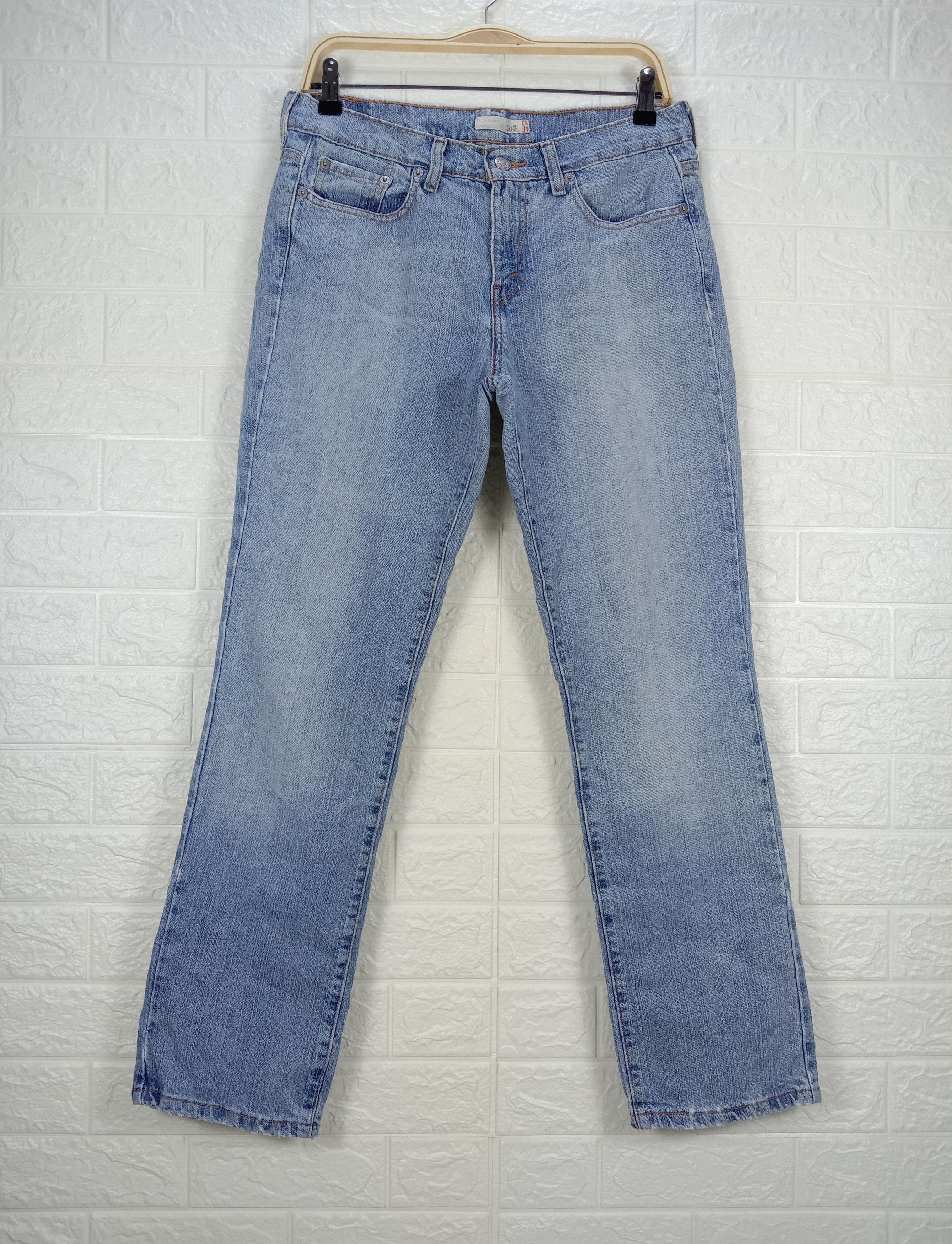 Levi's Vintage Levi's 505 Light Wash Jeans Straight Leg Denim Size 31" - 1 Thumbnail