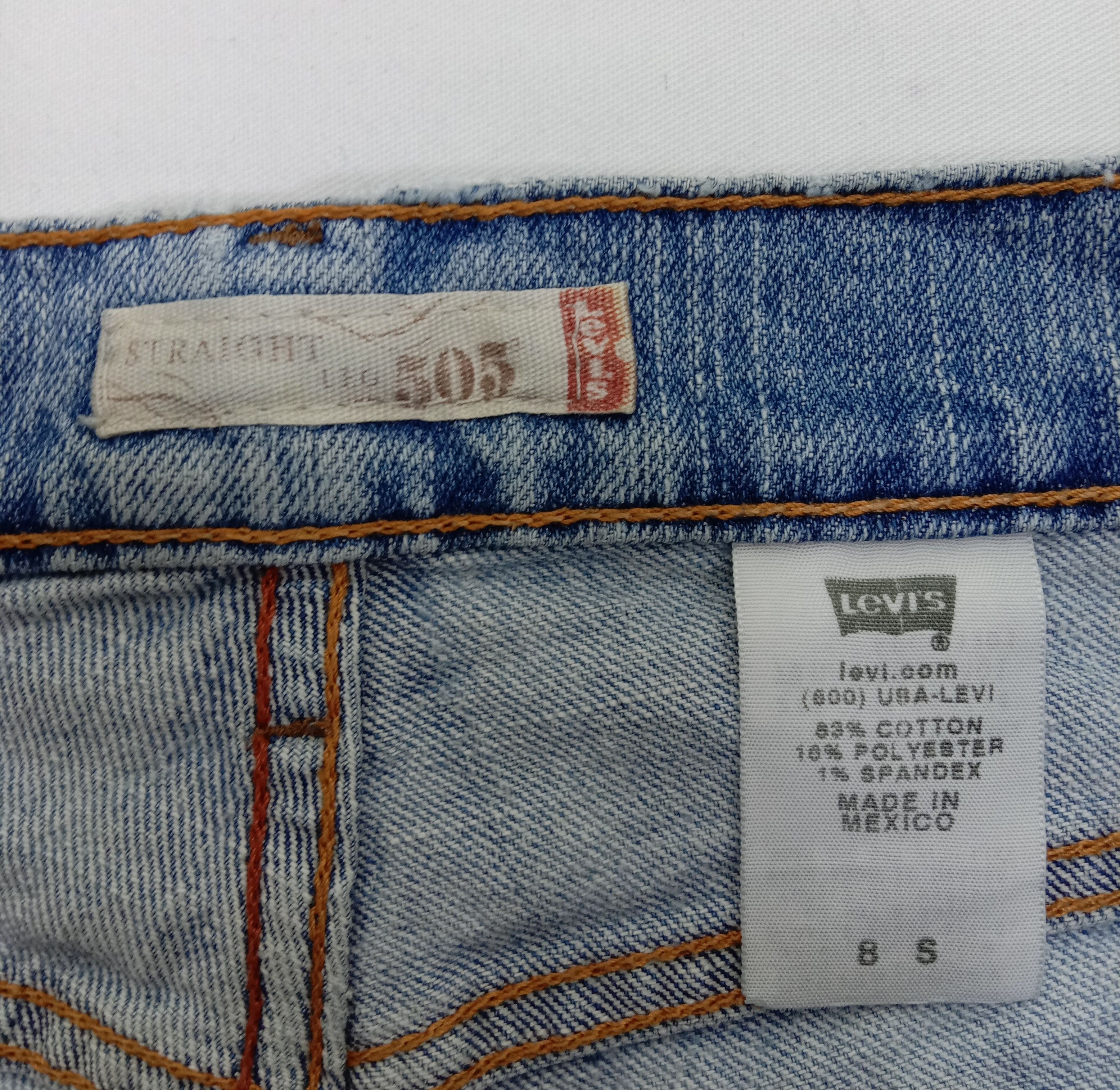 Levi's Vintage Levi's 505 Light Wash Jeans Straight Leg Denim Size 31" - 15 Thumbnail