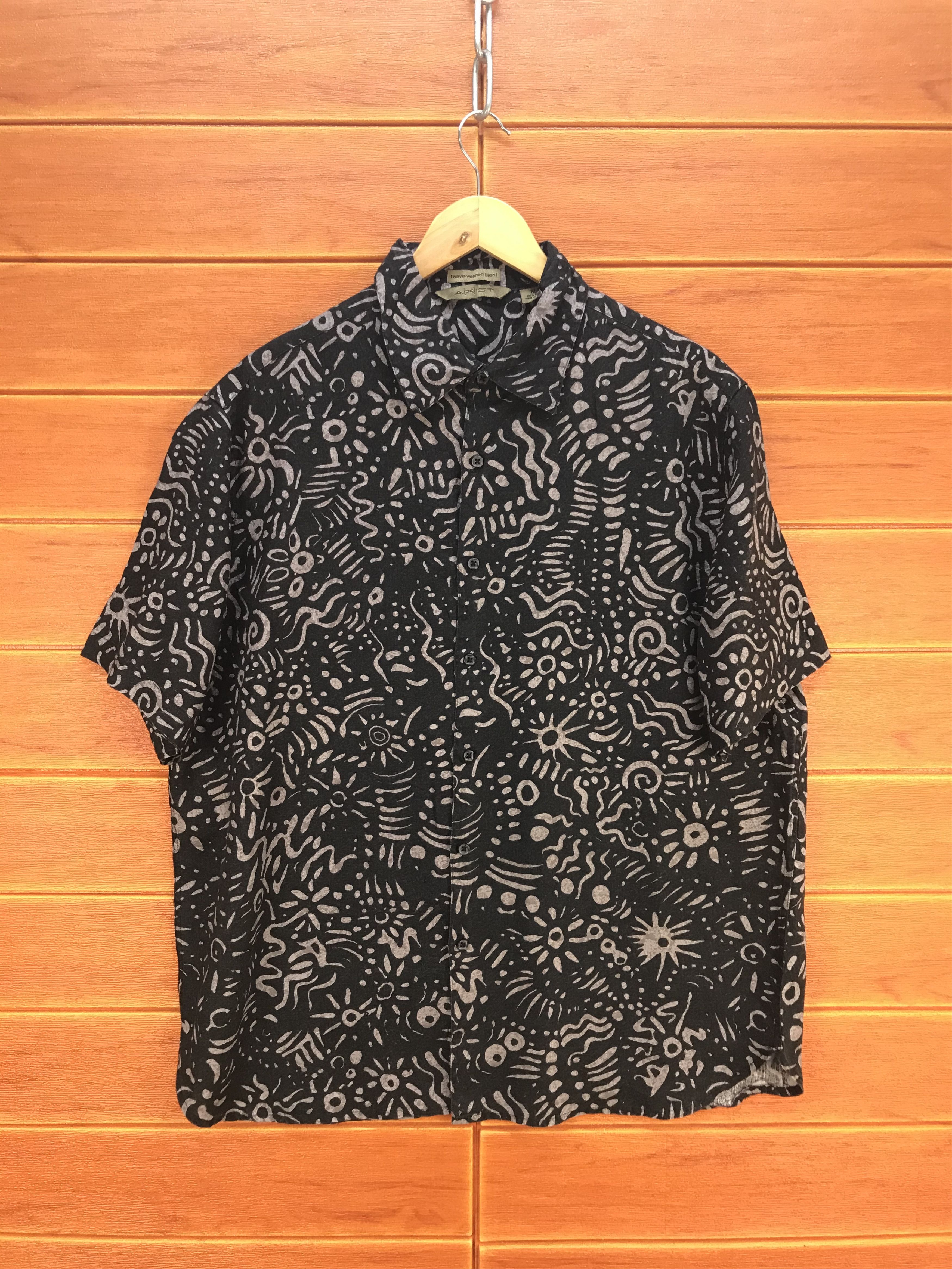 Japanese Brand Japanese Hawaiian AXIST Linen Shirt Size US XL / EU 56 / 4 - 1 Thumbnail