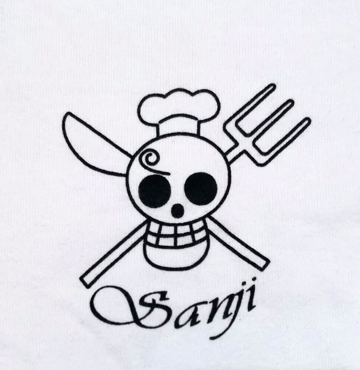 Anime Vintage 2000 One Piece Sanji “Black Leg” TV Promo T Shirt Size US M / EU 48-50 / 2 - 6 Thumbnail