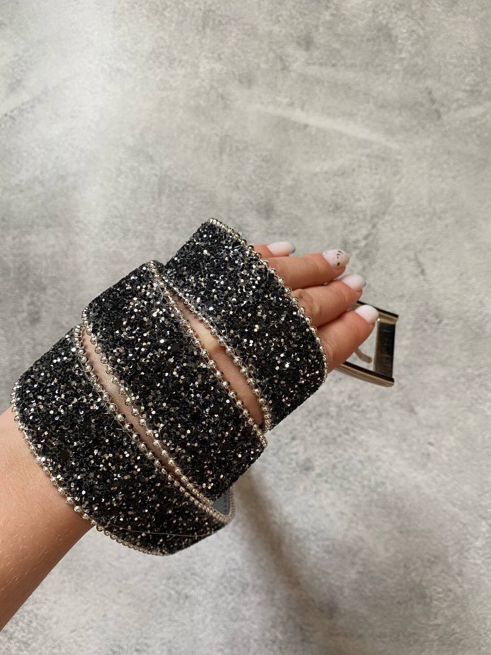 Hysteric Glamour × Japanese Brand Vintage Rhinestones Sequins y2k Belt BB Simon Style Size ONE SIZE - 3 Thumbnail