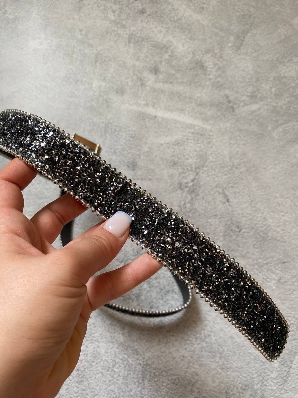Hysteric Glamour × Japanese Brand Vintage Rhinestones Sequins y2k Belt BB Simon Style Size ONE SIZE - 5 Thumbnail