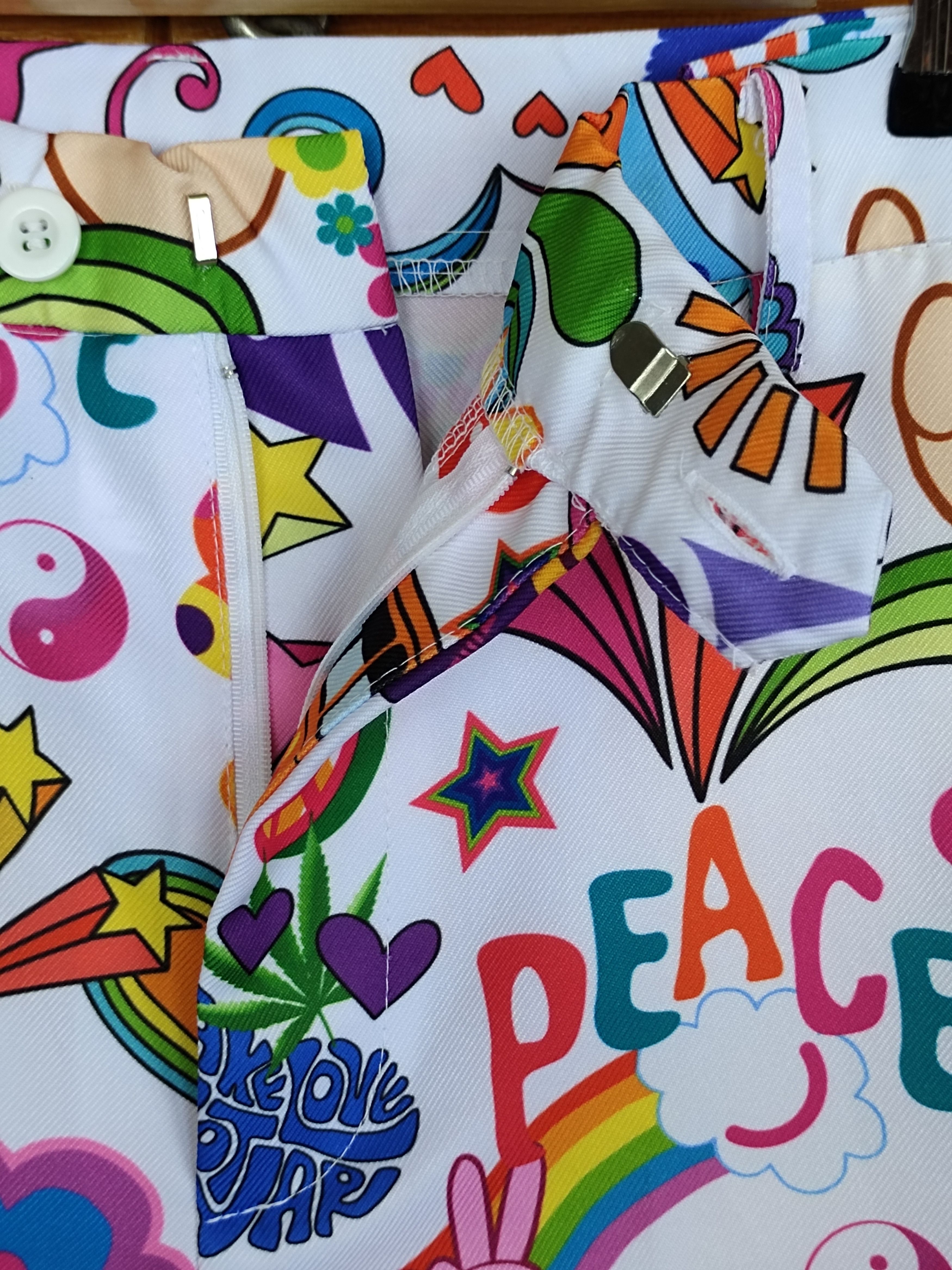 Hysteric Glamour Stand Out Hippie Peace Love Fullprint Trouser Pants Size US 32 / EU 48 - 13 Thumbnail