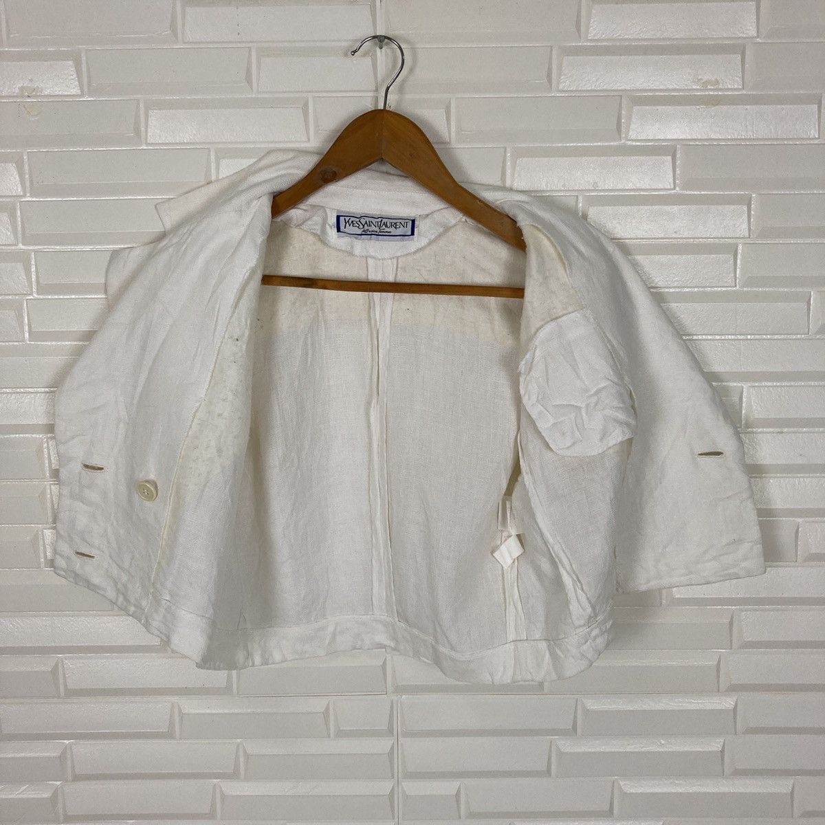Yves Saint Laurent Yves Saint Laurent Diffusion Femmes Cropped Coat Size M / US 6-8 / IT 42-44 - 12 Thumbnail