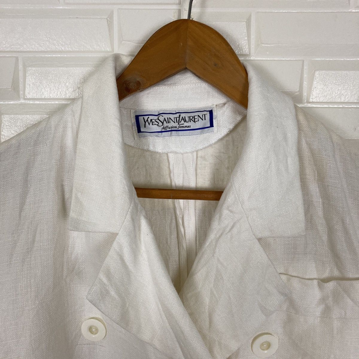 Yves Saint Laurent Yves Saint Laurent Diffusion Femmes Cropped Coat Size M / US 6-8 / IT 42-44 - 4 Thumbnail