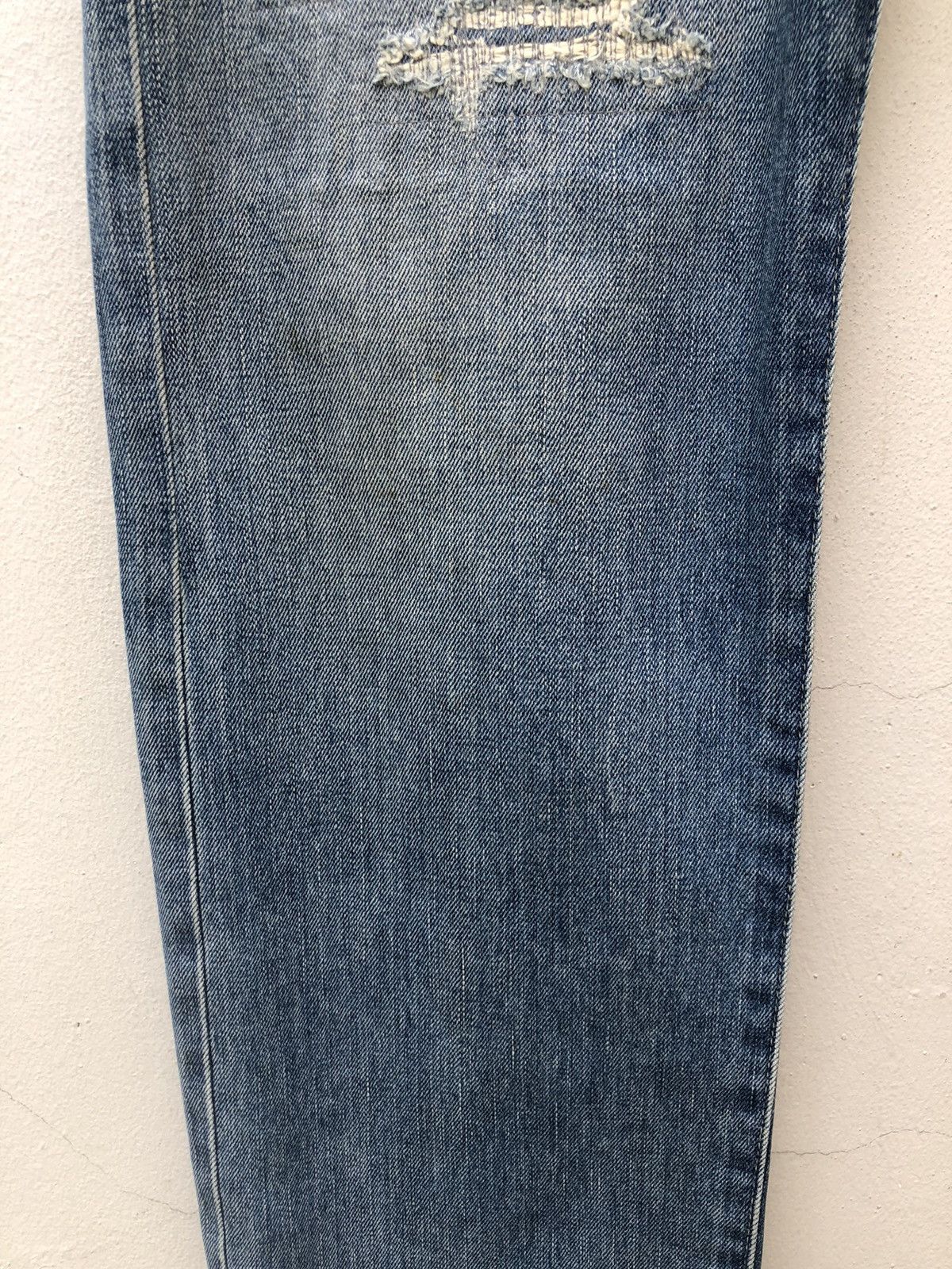 Unused UNUSED Japan Rebuild Selvedge Denim Rips Distressed Jeans Size US 32 / EU 48 - 10 Thumbnail