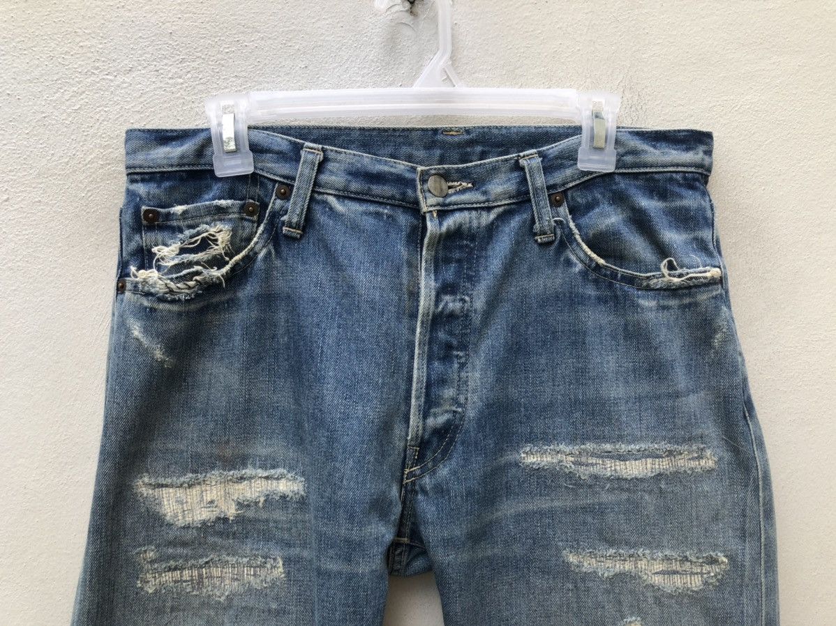 Unused UNUSED Japan Rebuild Selvedge Denim Rips Distressed Jeans Size US 32 / EU 48 - 7 Thumbnail