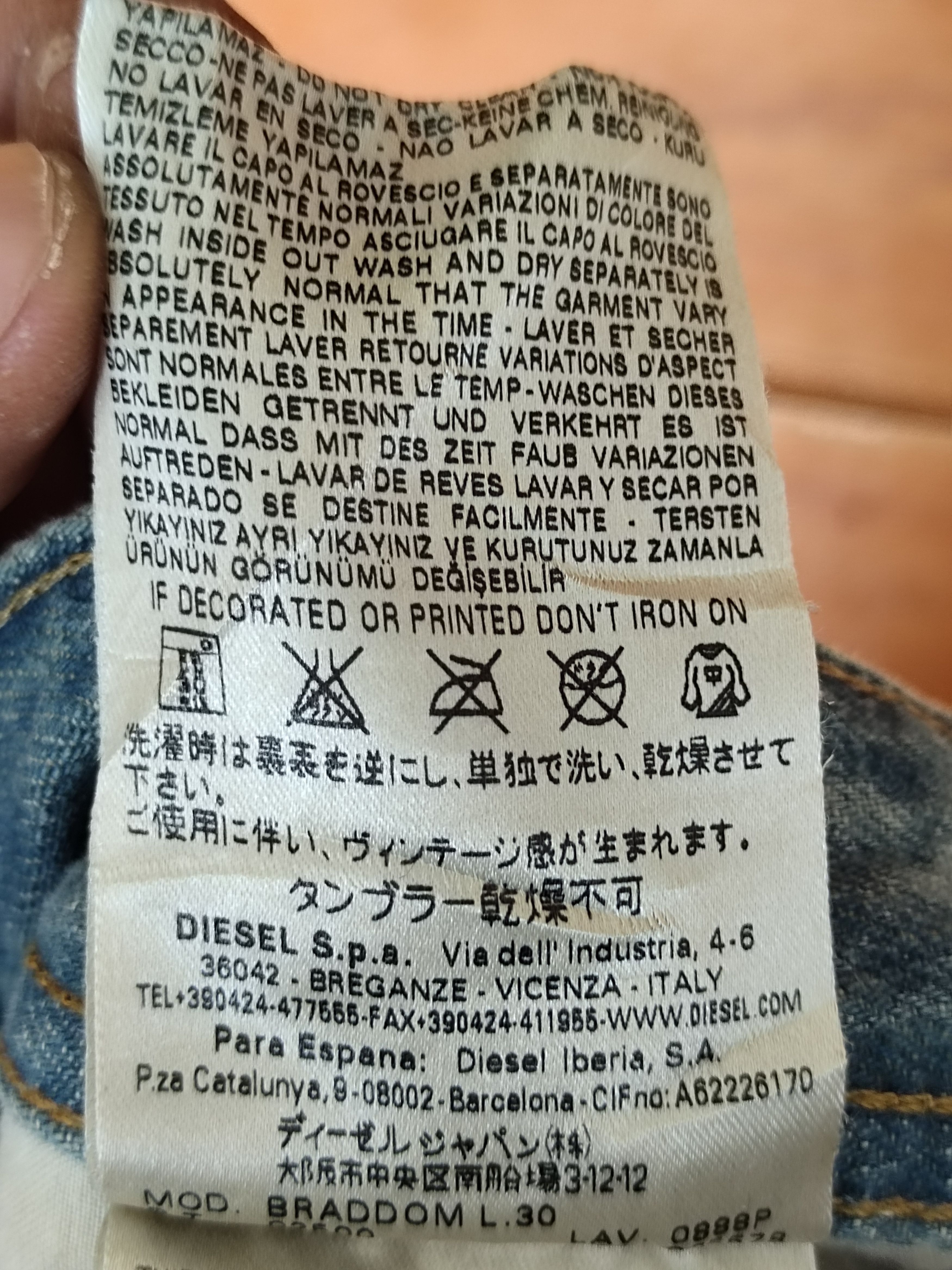 Diesel Vintage Diesel Braddom Regular Slim Denim Jeans Y2k Size US 32 / EU 48 - 20 Thumbnail