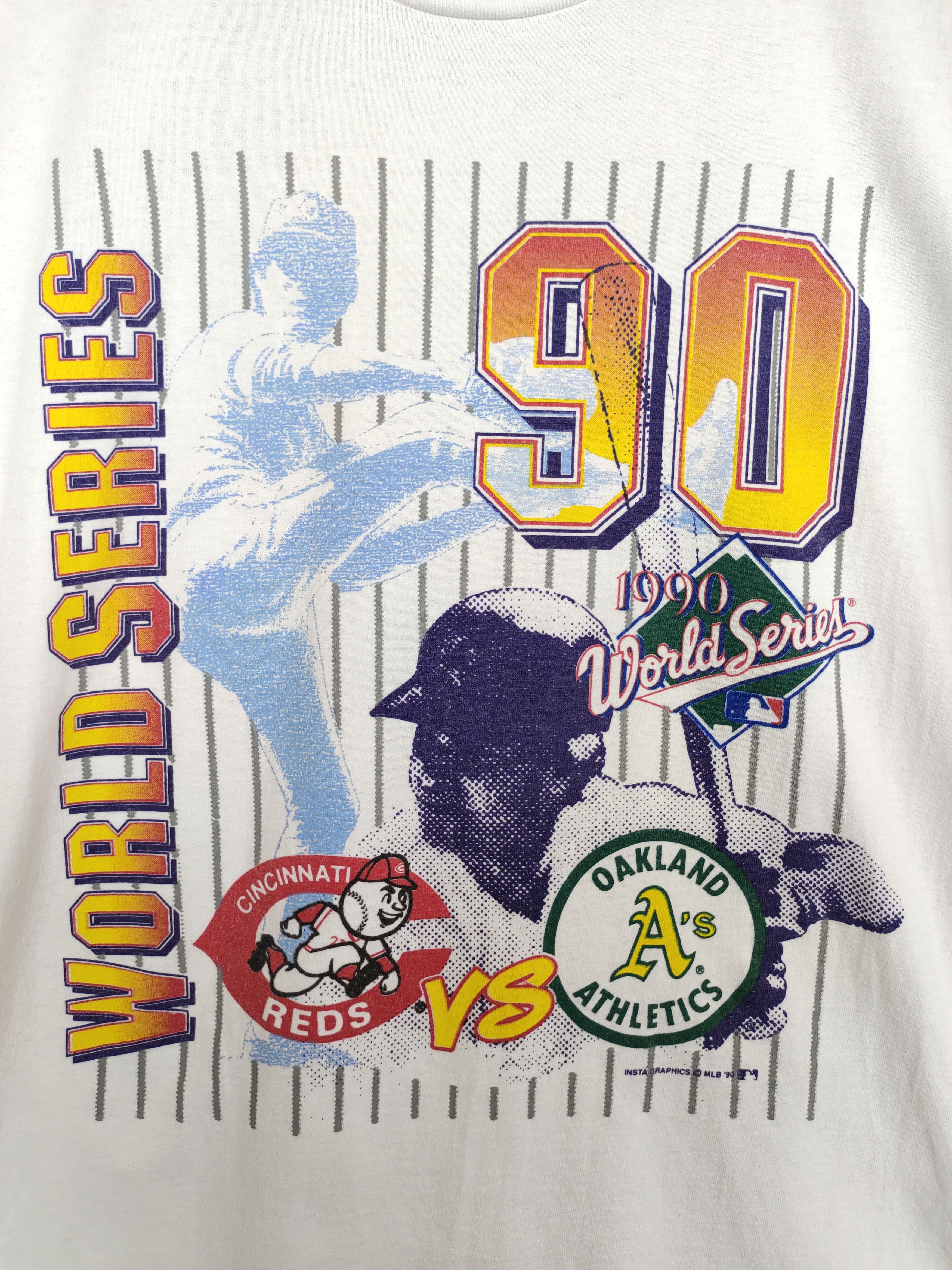 Vintage Vintage 90s World Series 1990 T-Shirt / 90s MLB Size US XL / EU 56 / 4 - 6 Thumbnail