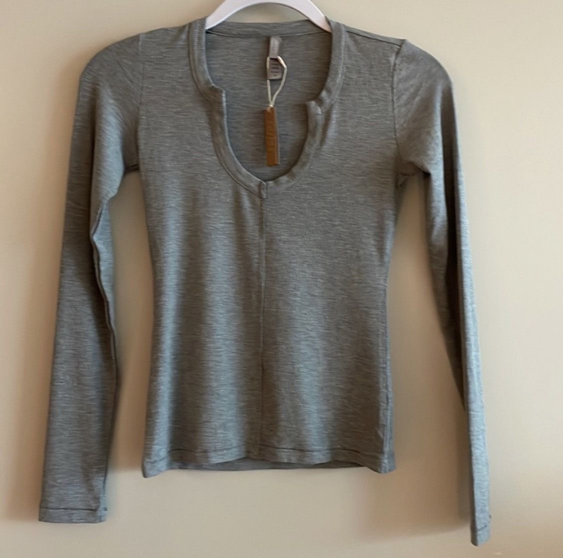 skims-skims-soft-lounge-ribbed-stretch-jersey-top-grailed