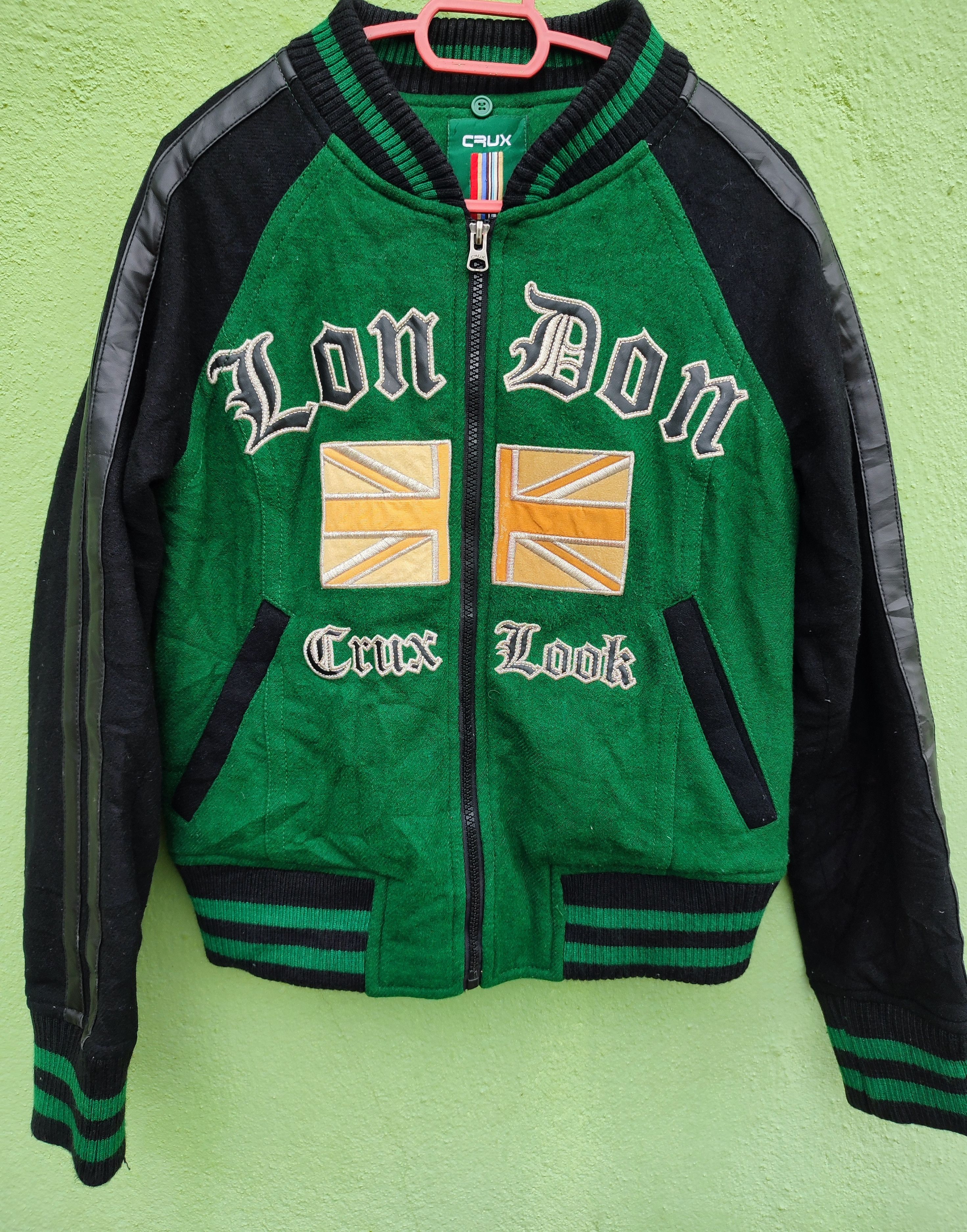 🔥Vintage Crux London varsity jacket