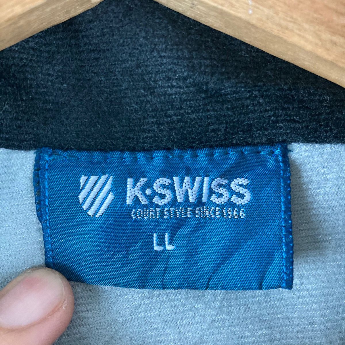 Other Vintage JACKET KSWISS zip up pullover jumper Size US L / EU 52-54 / 3 - 5 Thumbnail