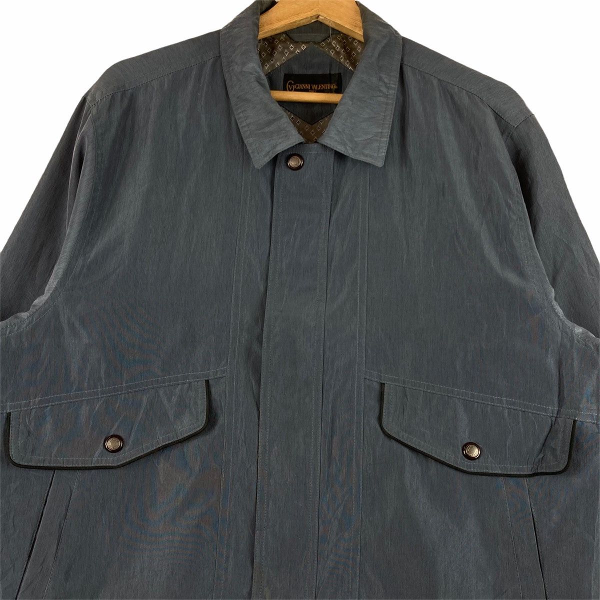 Gianni Valentino Vintage JACKET GIANNI VALENTINO zip up pullover jumper Size US L / EU 52-54 / 3 - 3 Thumbnail