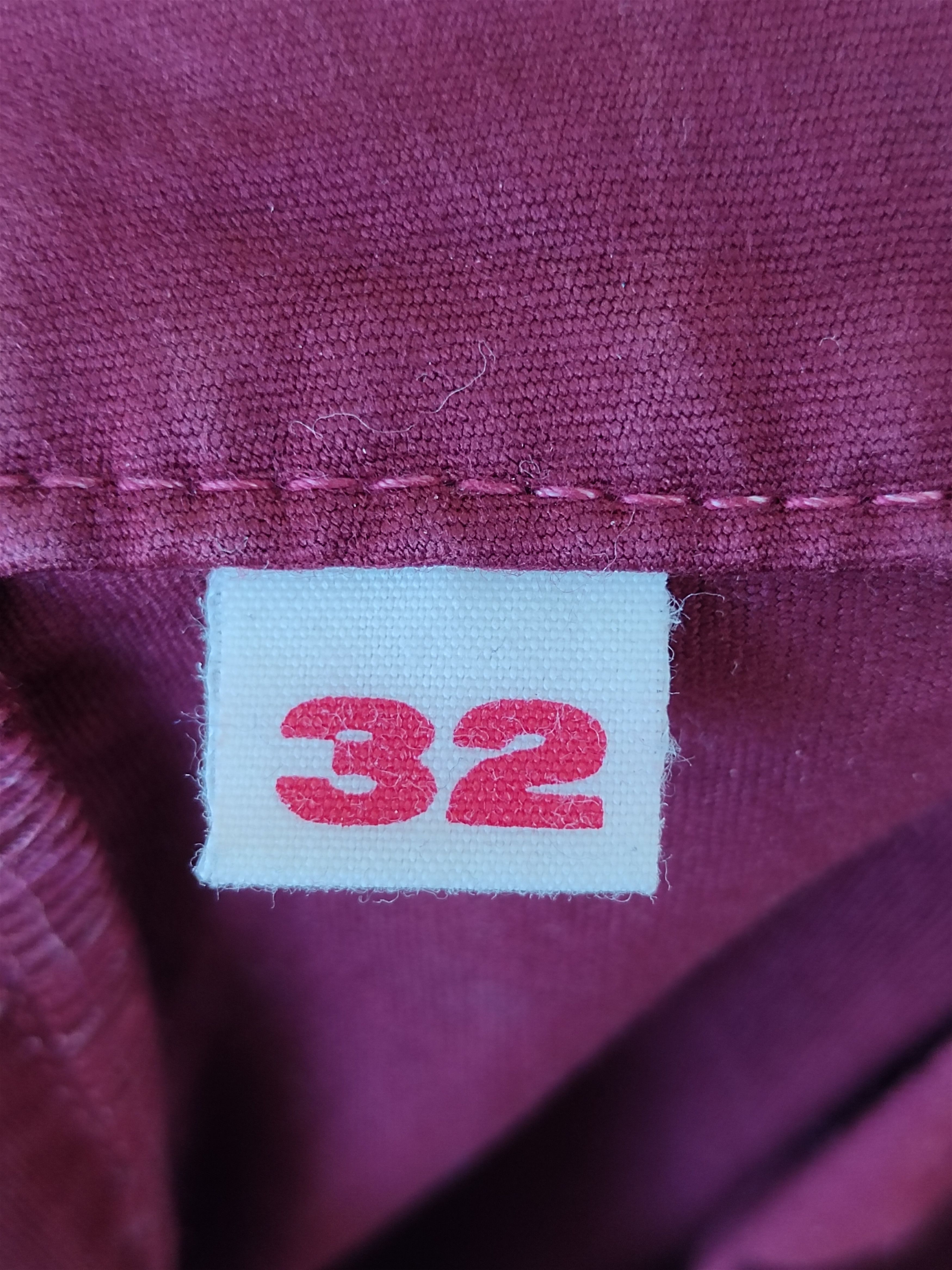 Number (N)ine × Undercover HRM Japan Red Waxed Cotton Denim Pants Size US 32 / EU 48 - 11 Thumbnail