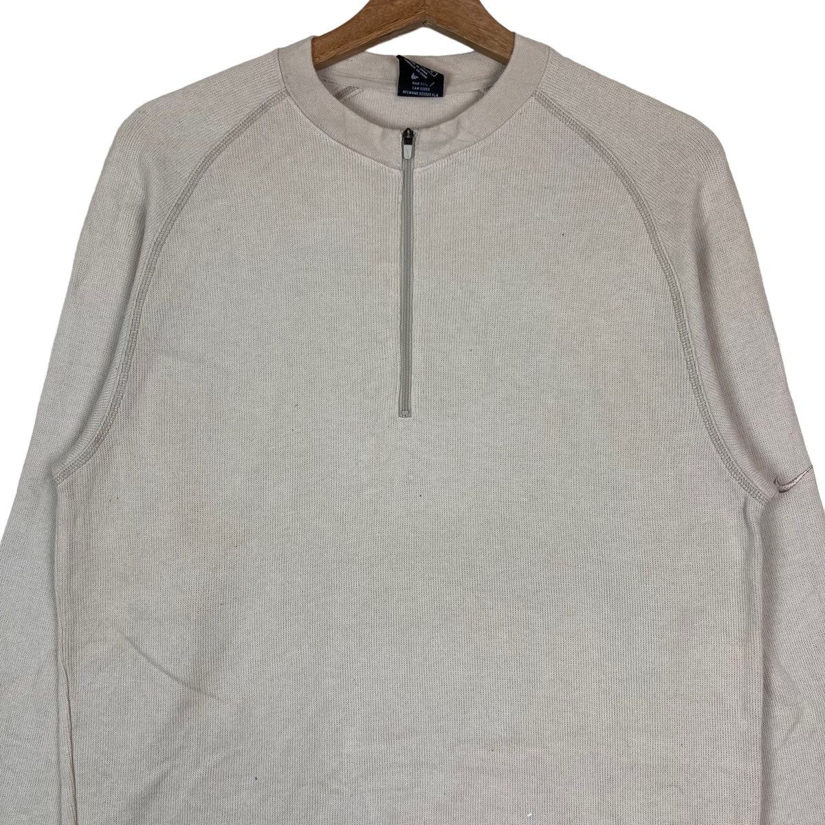 Nike Vintage Nike Quarter Zip Plain Pullover Jumper Sweatshirt Size US M / EU 48-50 / 2 - 2 Thumbnail