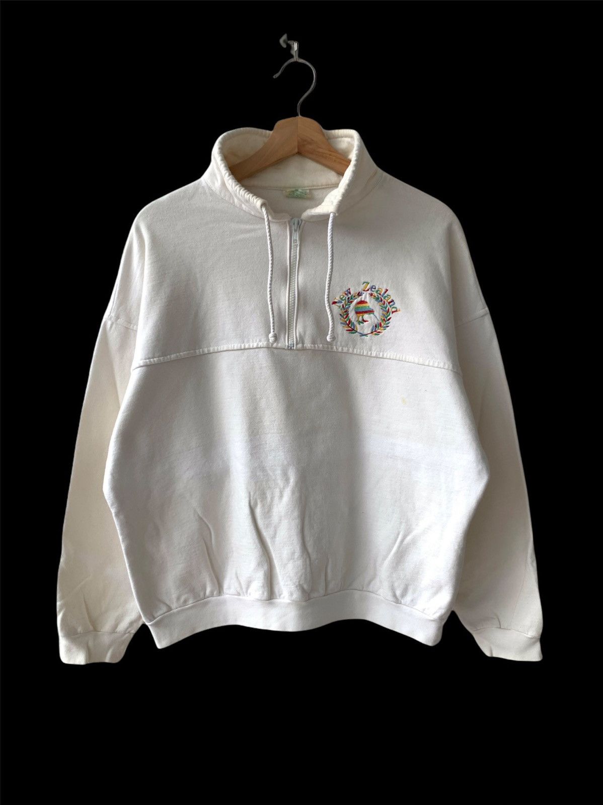 Canterbury of New Zealand Vintage 90s New Zealand Small Logo White Sweatshirt Size US M / EU 48-50 / 2 - 1 Thumbnail