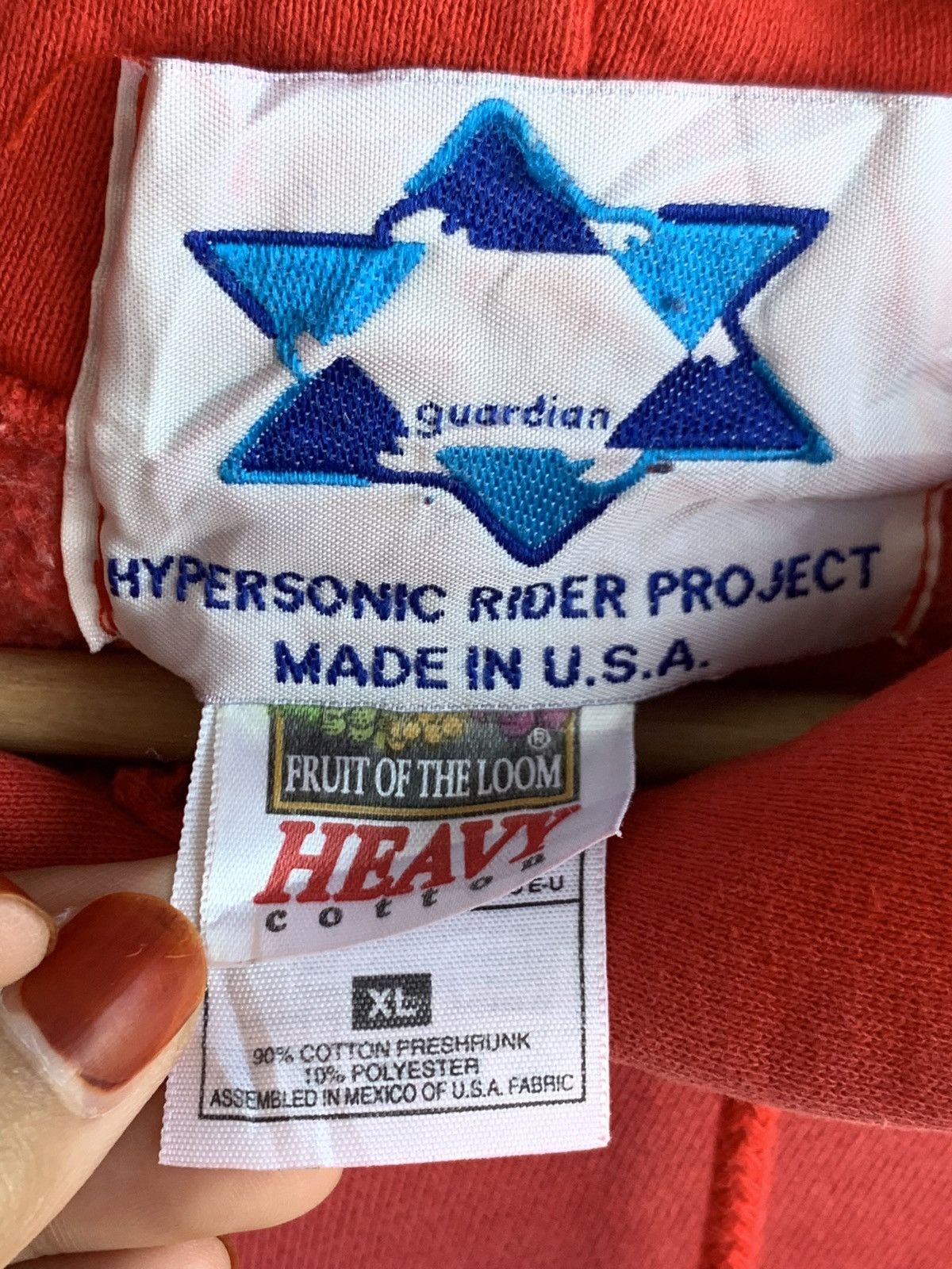 Vintage Vintage Guardian Hypersonic Rider Project Pullover Hoodie Size US XL / EU 56 / 4 - 4 Thumbnail