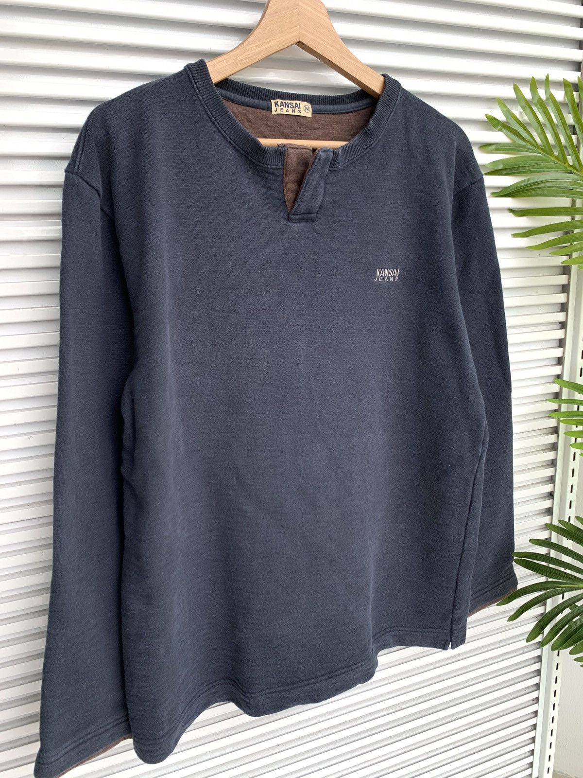 Japanese Brand × Kansai Yamamoto × Vintage Vintage Kansai Jeans Crewneck Sweatshirt Size US M / EU 48-50 / 2 - 2 Thumbnail