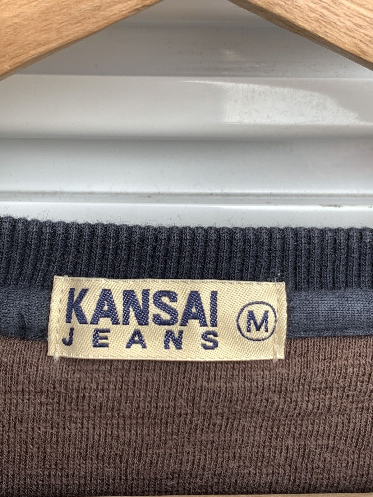 Japanese Brand × Kansai Yamamoto × Vintage Vintage Kansai Jeans Crewneck Sweatshirt Size US M / EU 48-50 / 2 - 3 Thumbnail