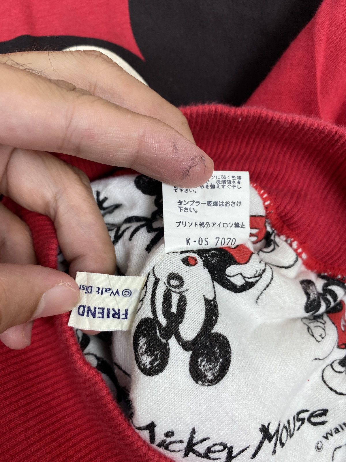 Disney Rare‼️ Vintage Disney Mickey Mouse Big Logo Sweatshirt Women Size L / US 10 / IT 46 - 4 Thumbnail