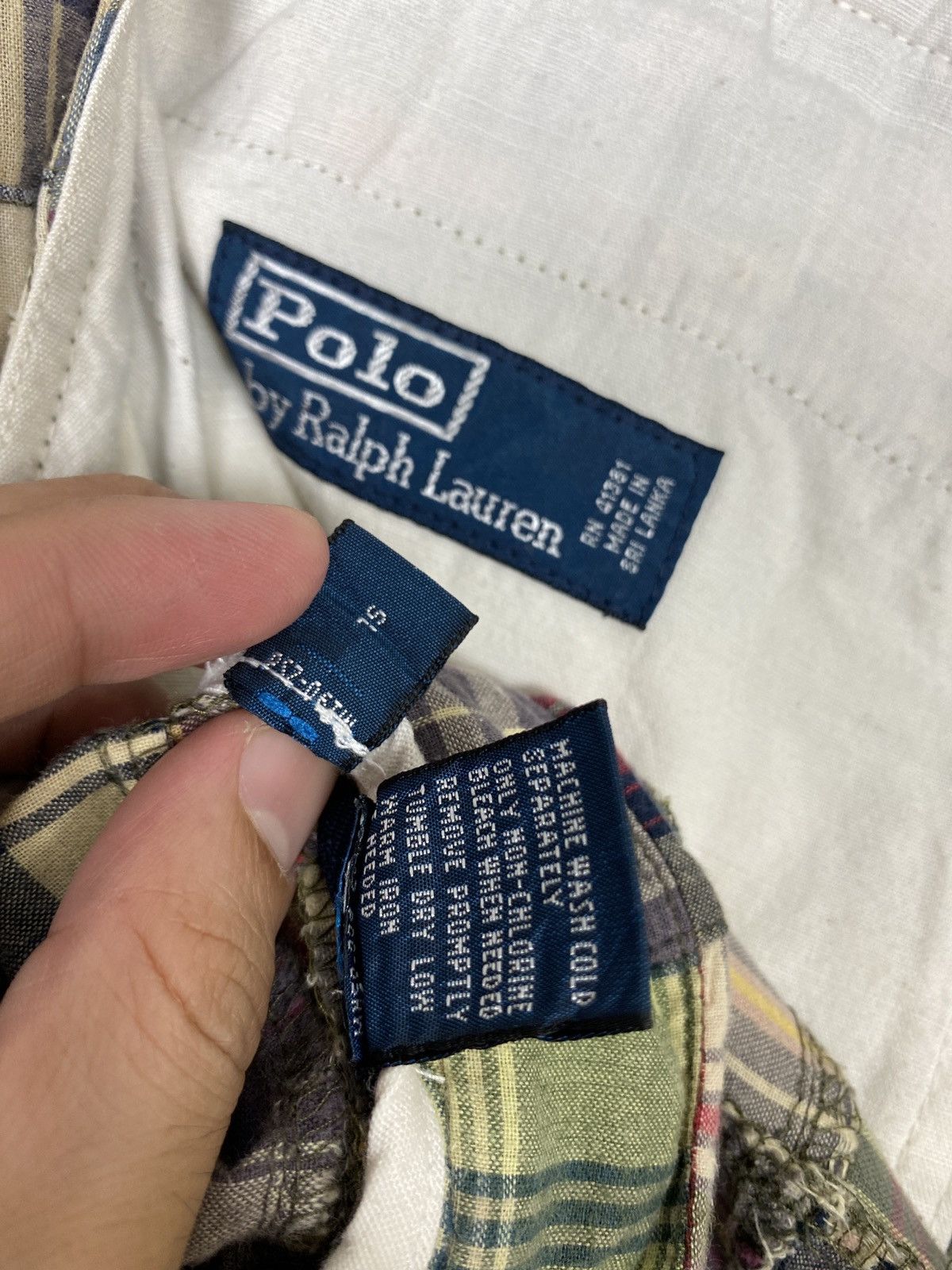 Polo Ralph Lauren Rare‼️Vintage Polo Ralph Lauren Patchwork Short Pants Size US 44 / EU 60 - 10 Thumbnail