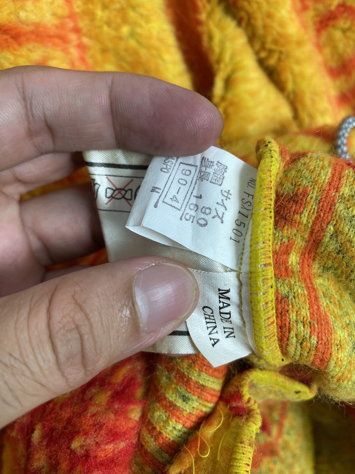 Japanese Brand Rare‼️Vintage PHENIX Abstract Design Half Zipper Fleece Size US L / EU 52-54 / 3 - 6 Thumbnail