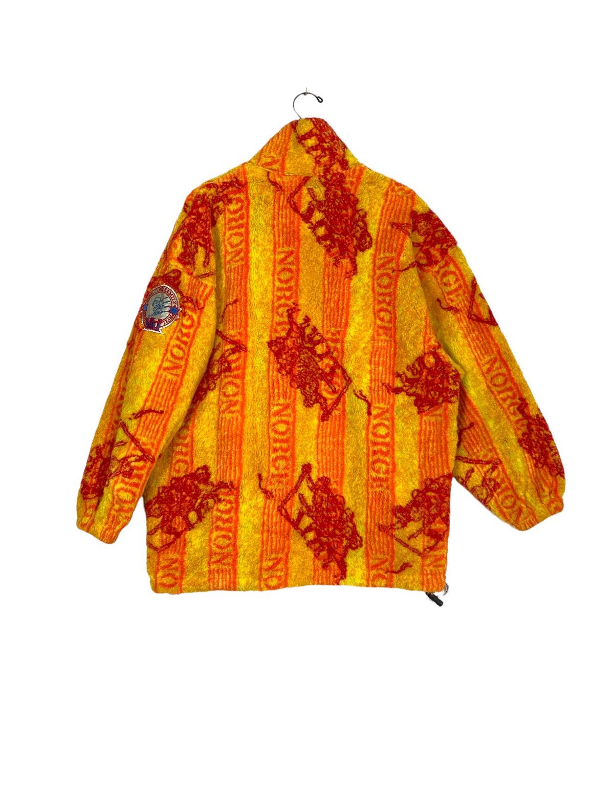 Japanese Brand Rare‼️Vintage PHENIX Abstract Design Half Zipper Fleece Size US L / EU 52-54 / 3 - 3 Thumbnail