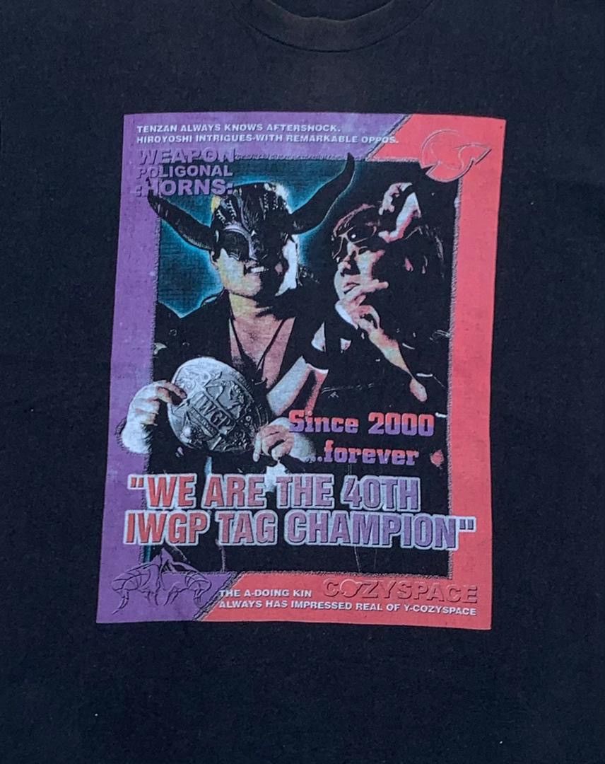 Japanese Brand × Vintage Vintage Tee IWGP COZY SPACE japan wrestling A9 Size US L / EU 52-54 / 3 - 2 Thumbnail