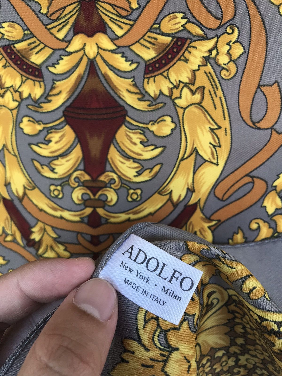 Adolfo Dominguez Rare‼️Adolfo Satin Scarf Made in Italy Size ONE SIZE - 5 Thumbnail
