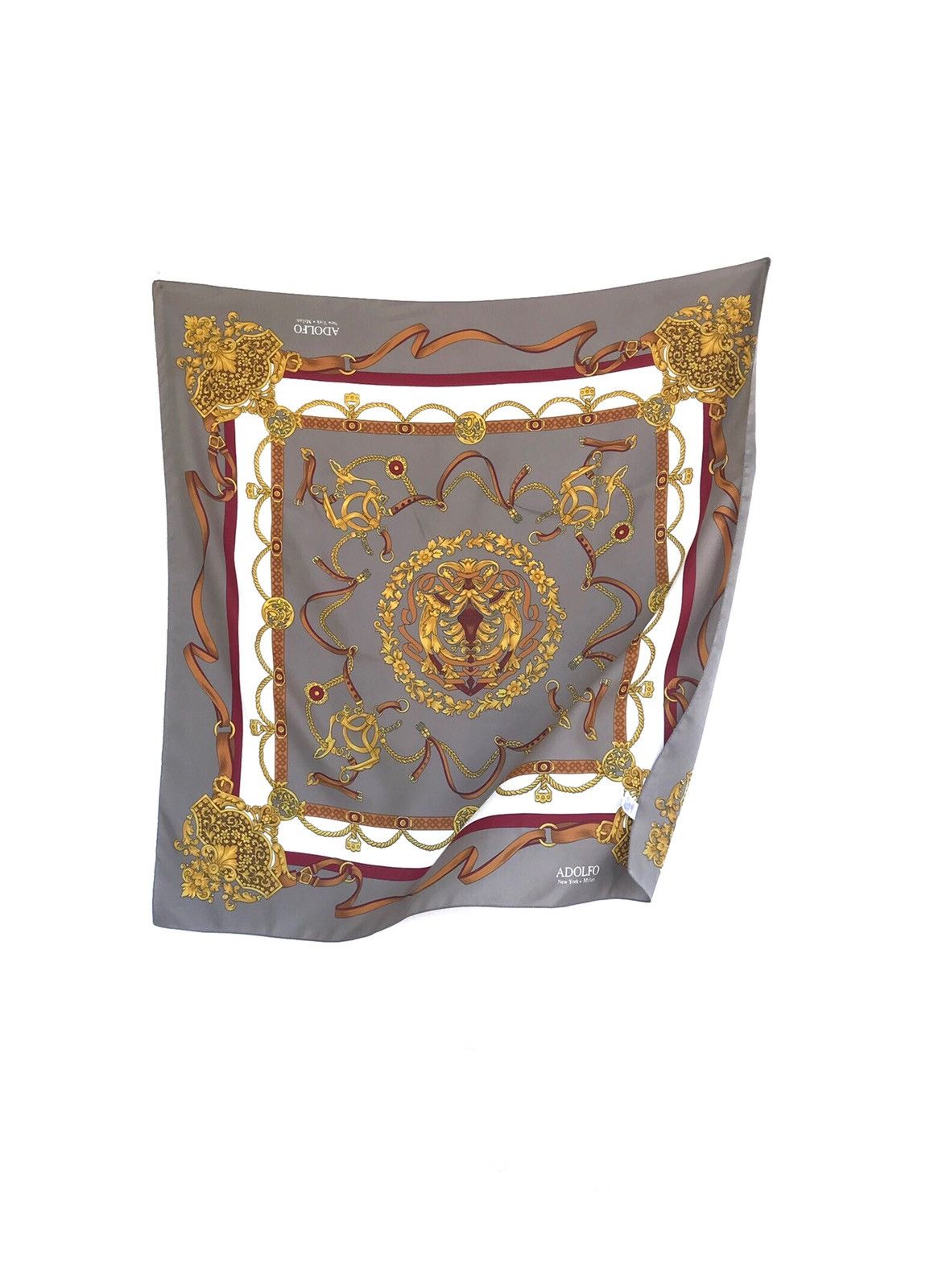 Adolfo Dominguez Rare‼️Adolfo Satin Scarf Made in Italy Size ONE SIZE - 2 Thumbnail