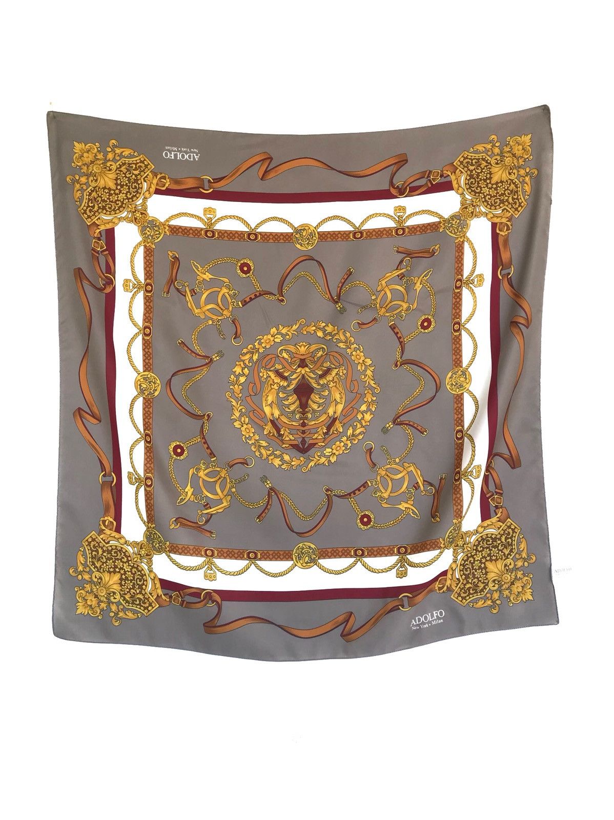 Adolfo Dominguez Rare‼️Adolfo Satin Scarf Made in Italy Size ONE SIZE - 1 Thumbnail