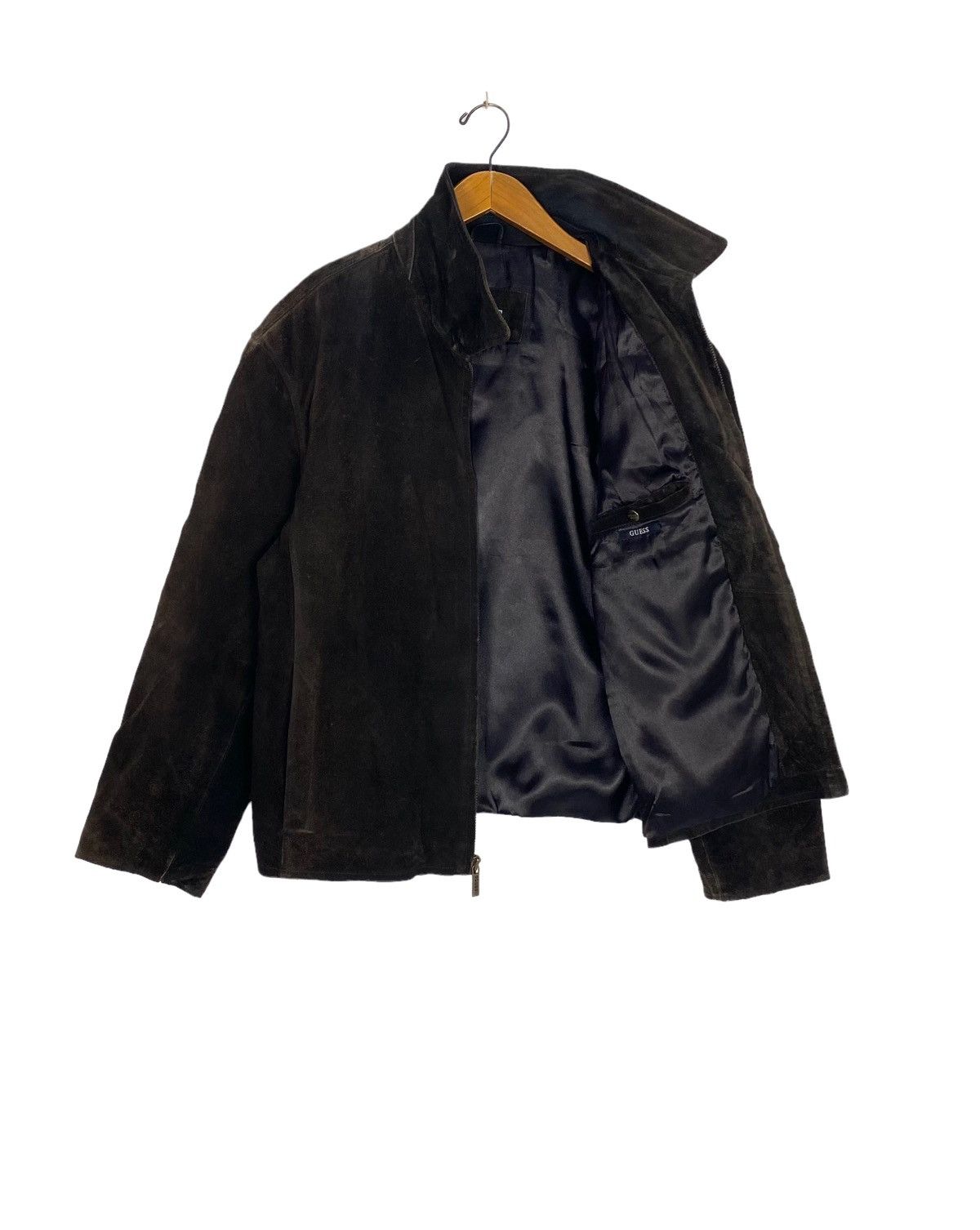 Guess Rare‼️ Vintage DISTRESSED Guess Suede Leather Jacket Size US L / EU 52-54 / 3 - 2 Thumbnail