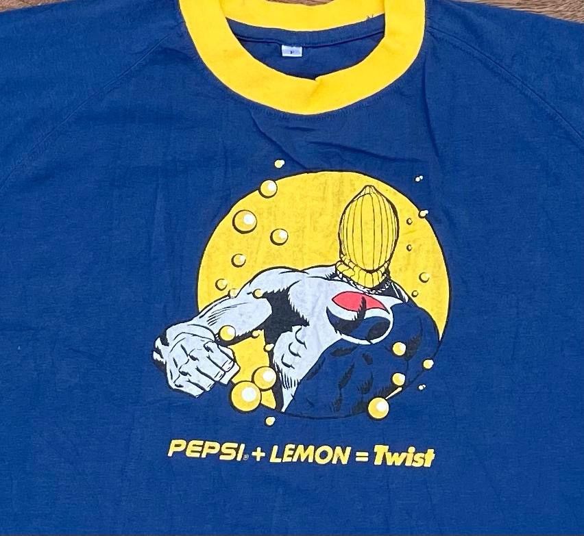 Pepsi × Vintage vintage tee Pepsi Lemon A26 Size US L / EU 52-54 / 3 - 2 Thumbnail