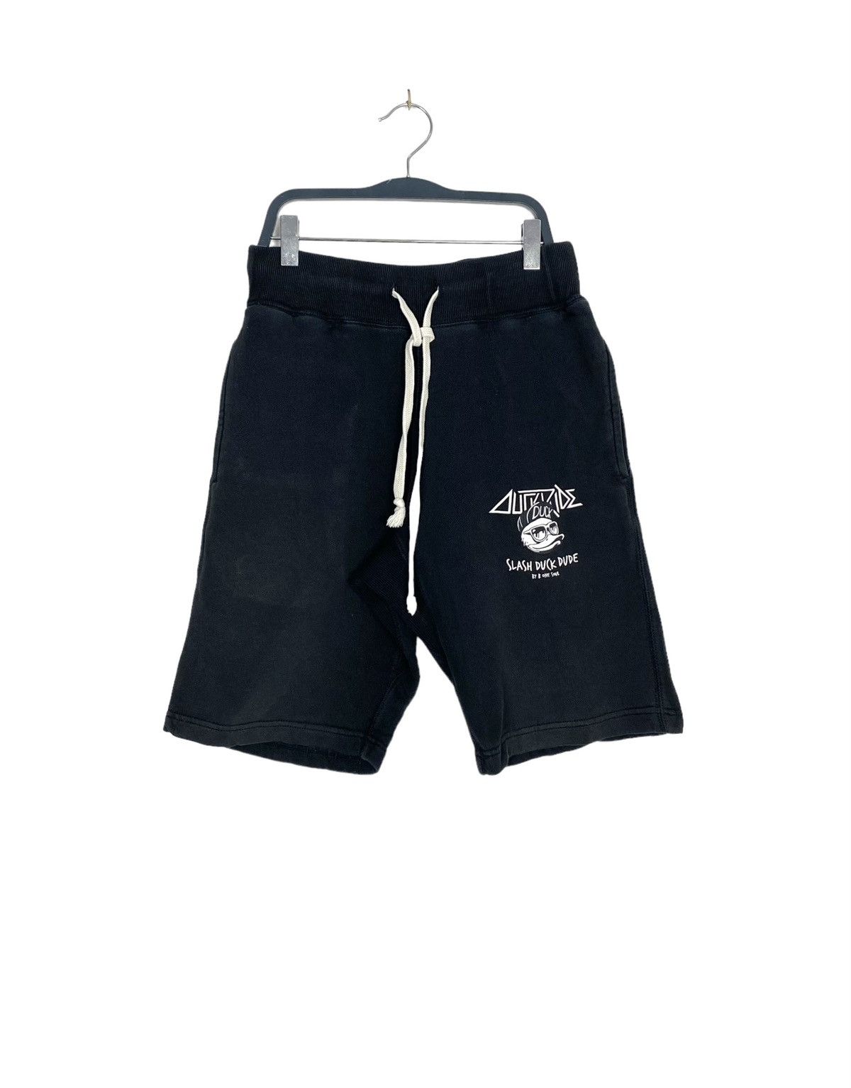 Japanese Brand Rare‼️ Duck Dude Big Logo Short Pants Size US 28 / EU 44 - 1 Thumbnail