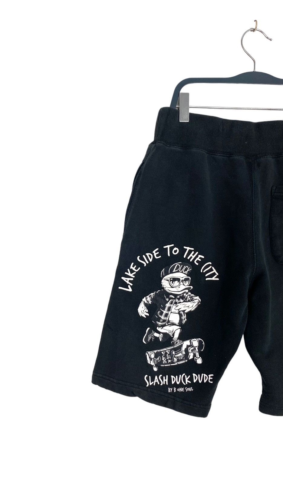 Japanese Brand Rare‼️ Duck Dude Big Logo Short Pants Size US 28 / EU 44 - 5 Thumbnail